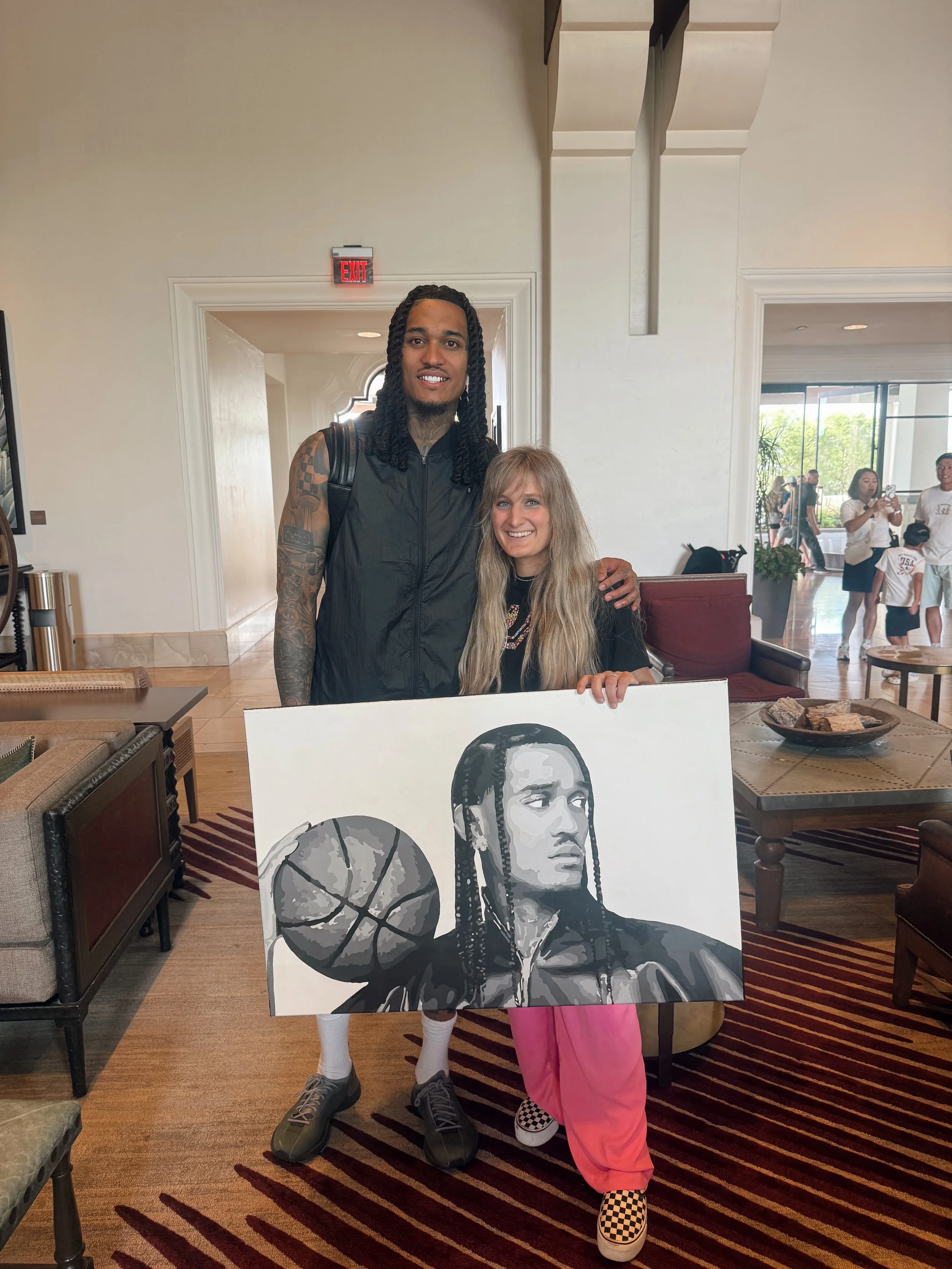 Custom Portrait for NBA Champion - Jordan Clarkson