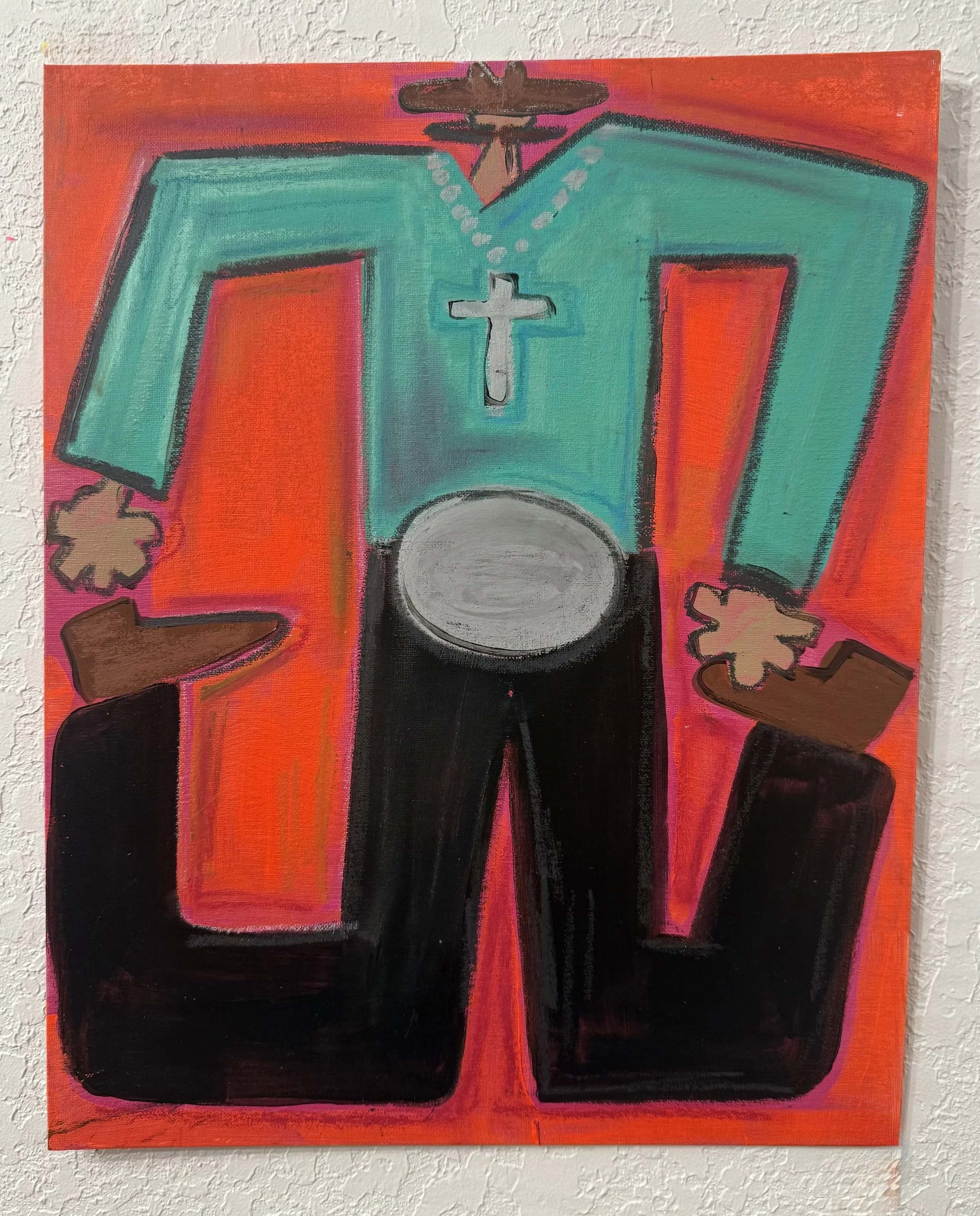 FUNKY FRANK- 16" X 20" / Canvas Panel