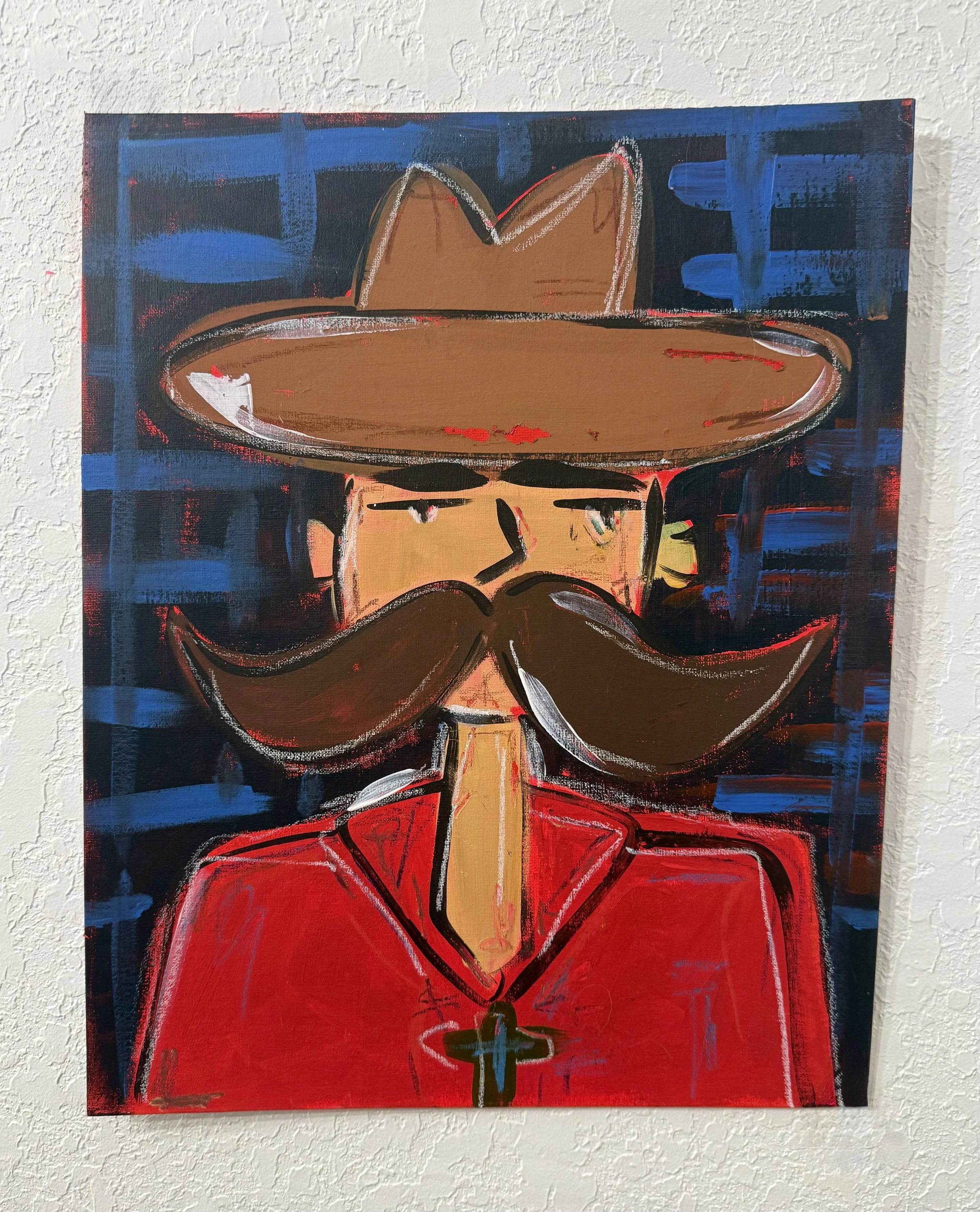 Cowboy Americana - 16" X 20" / Canvas Panel