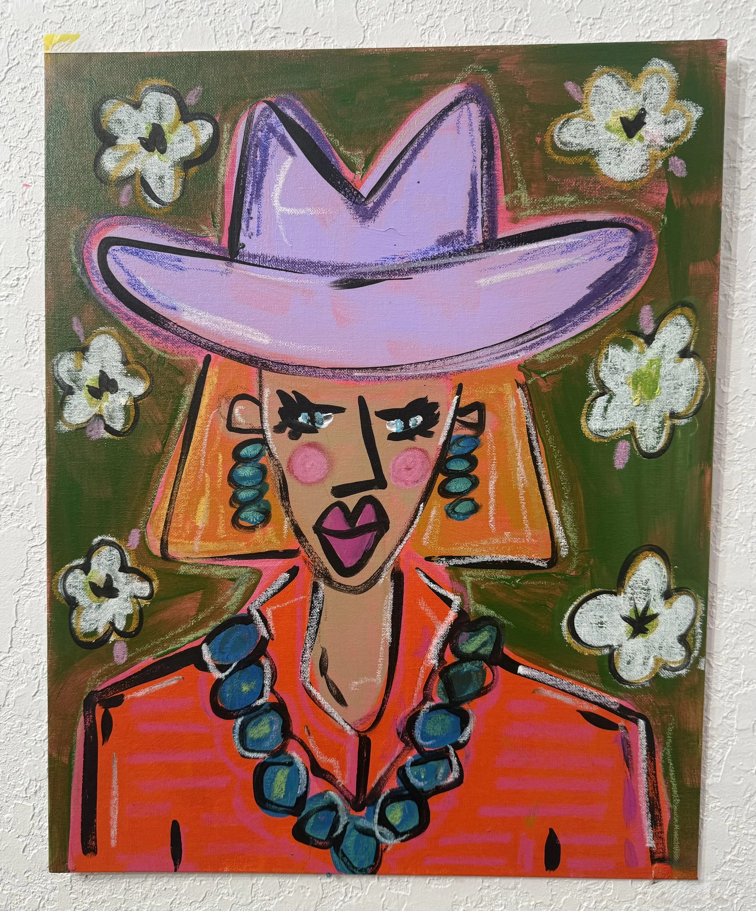 FLORAL FIONA - 16" X 20" / Canvas Panel