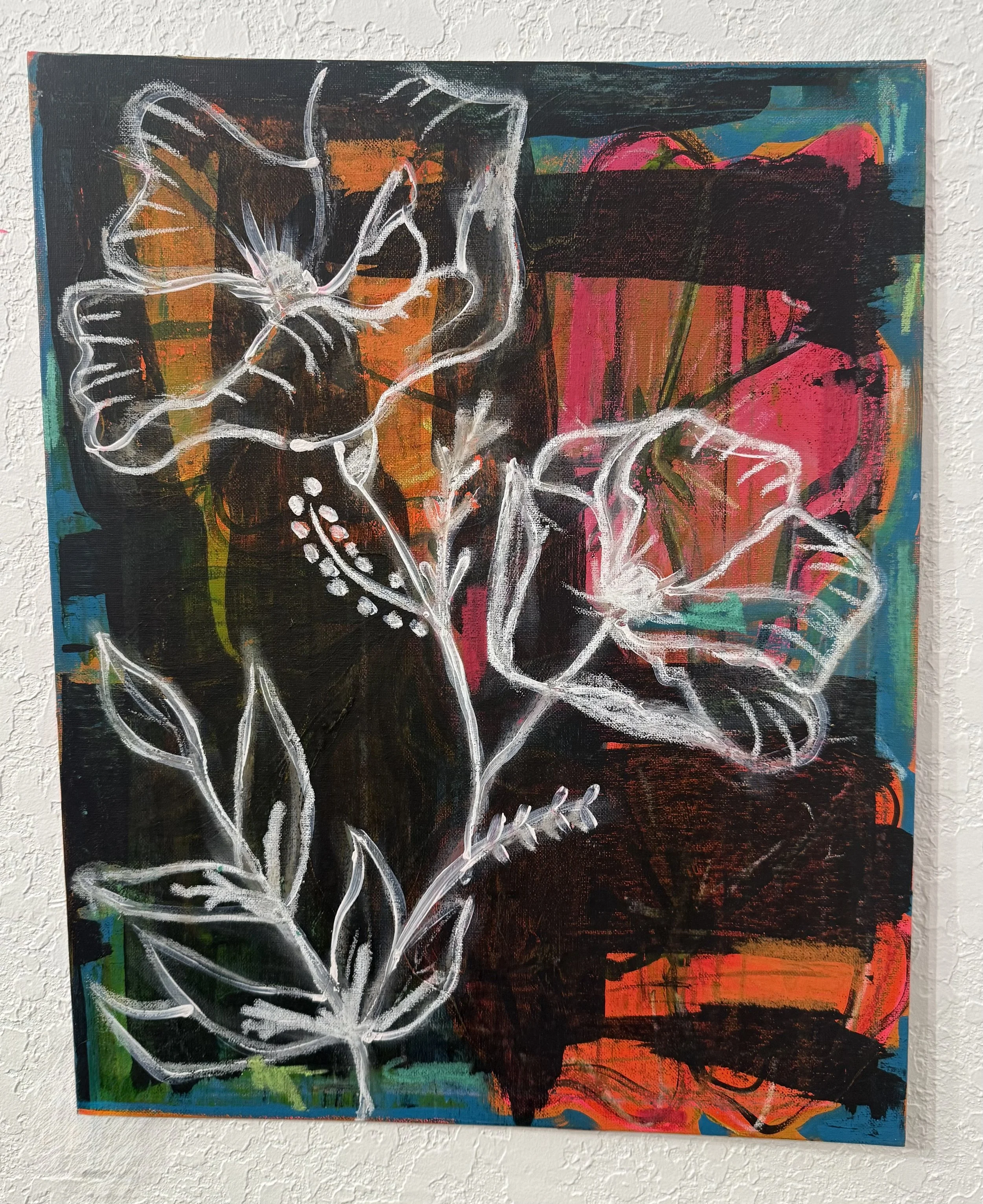 Cosmic Poppies - 16" X 20" / Canvas Panel (Copy)