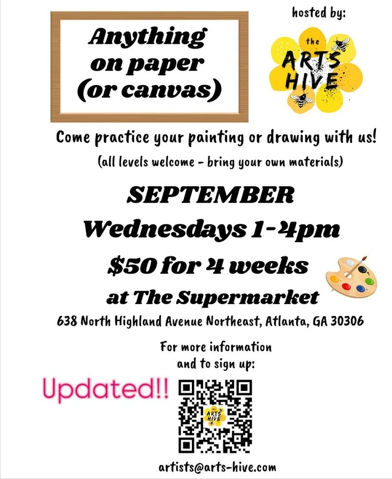 Please share! Fall is a great time to get back in touch with our creativity 🧑&zwj;🎨🖌️✏️ #artshive #artatlanta #artinspires