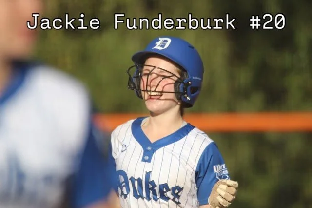 Jackie Funderburk goes yard with a two run blast at this weekend&rsquo;s Fall Showcase at FPN!