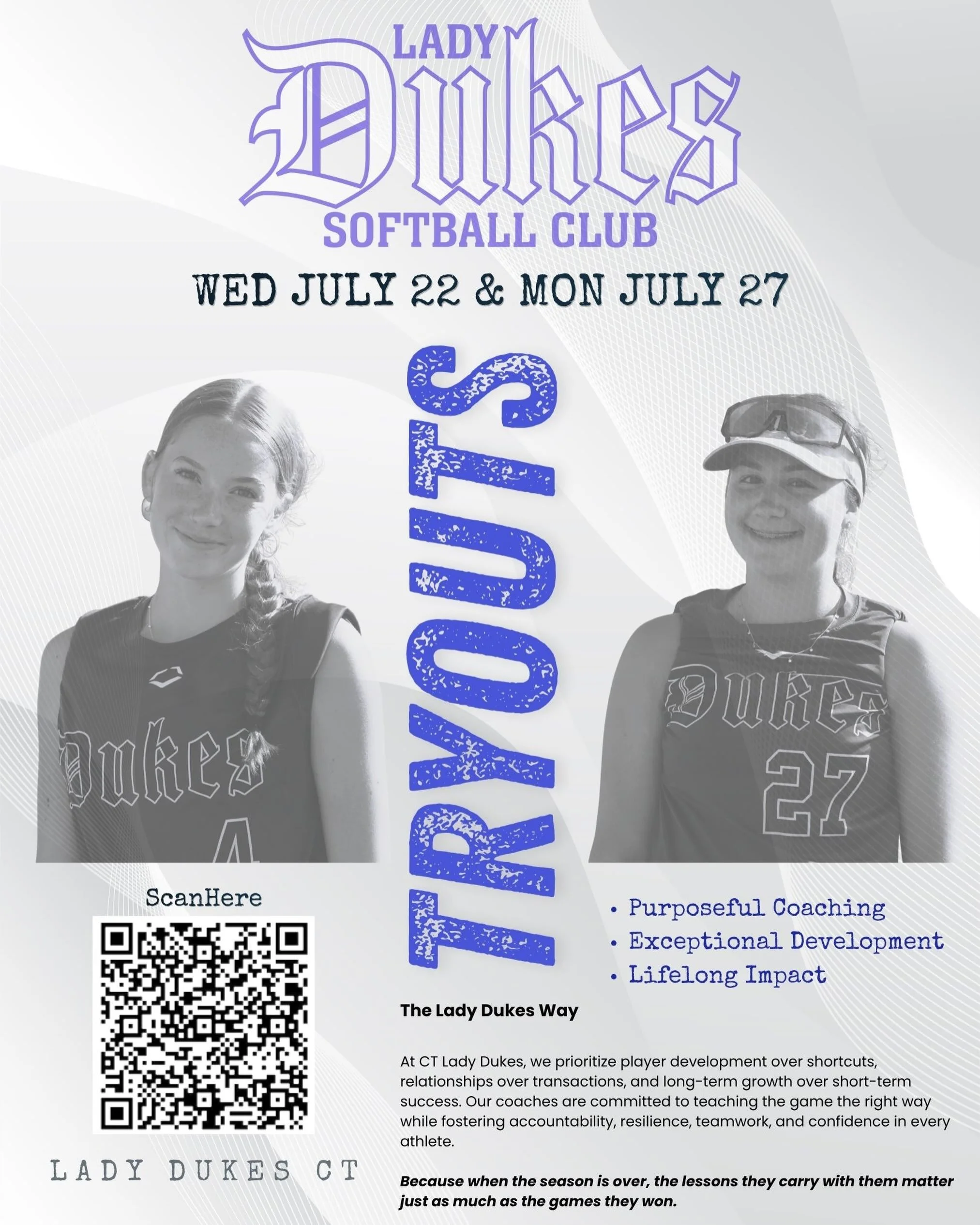 Enroll in Tryouts Today!  https://forms.gle/cDGrS5W5c39L3J499