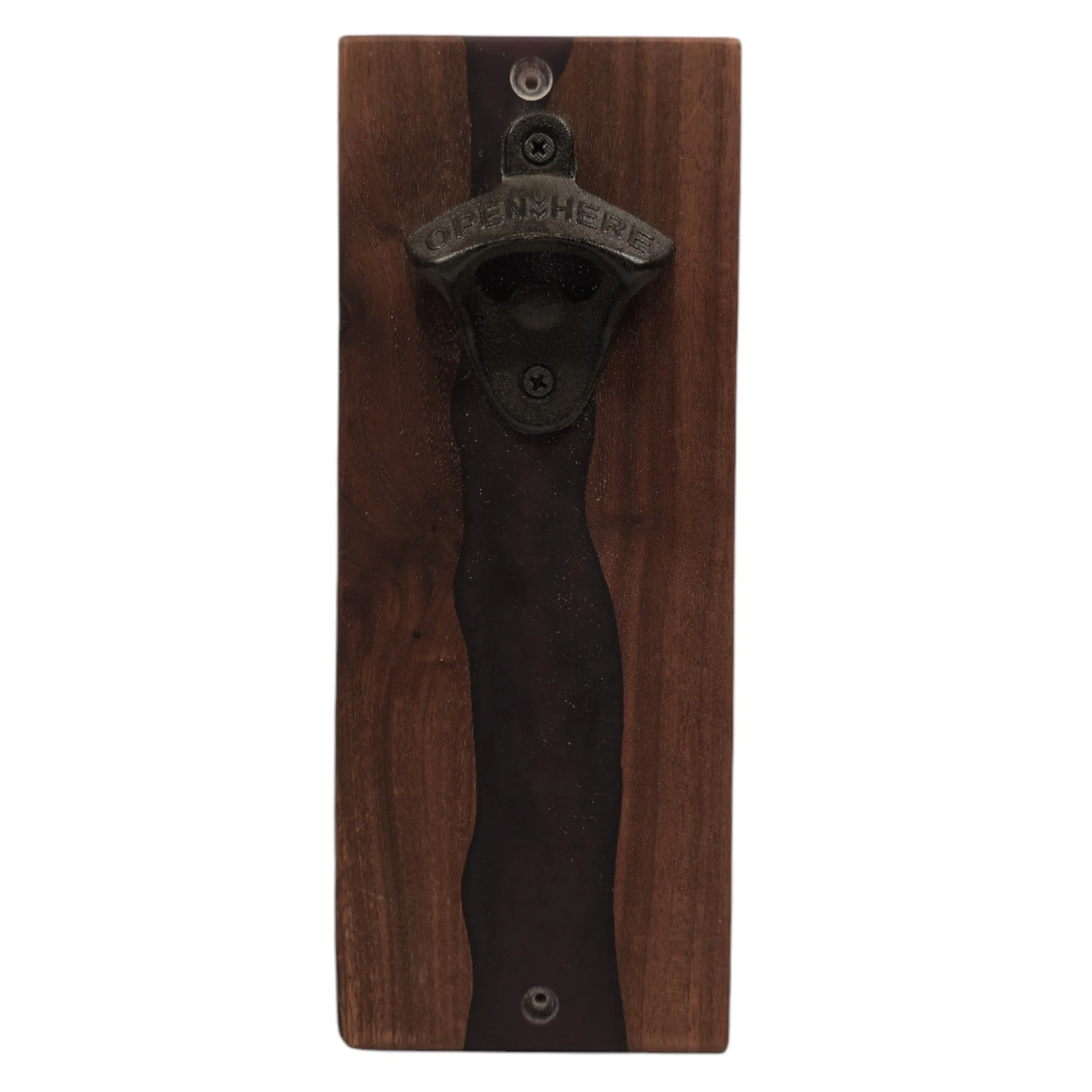 Handcrafted Wall-Mounted Bottle Opener