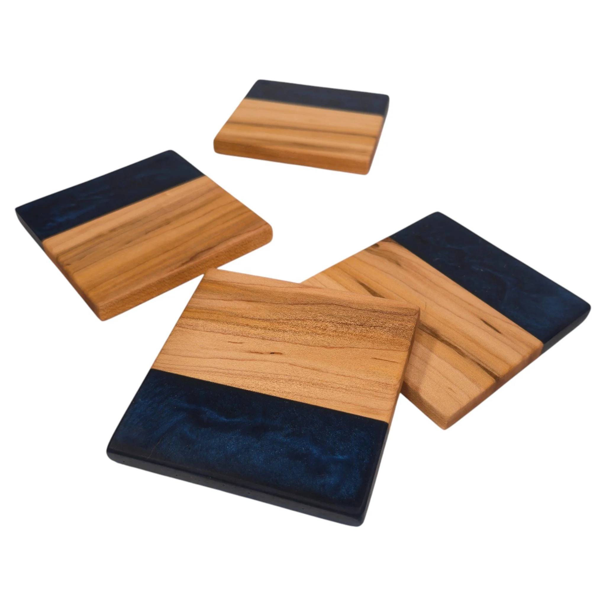 Epoxy Accented Hard Maple Coasters