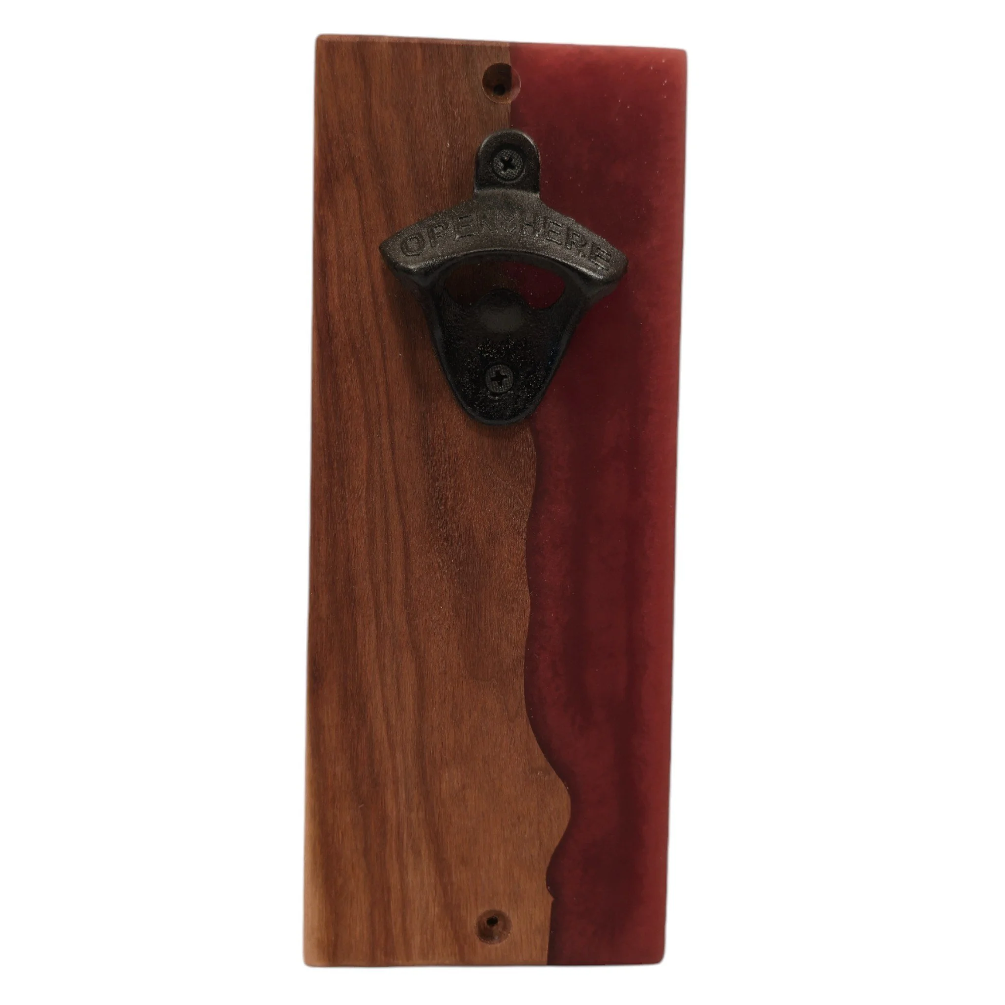 Handcrafted Wall-Mounted Bottle Opener