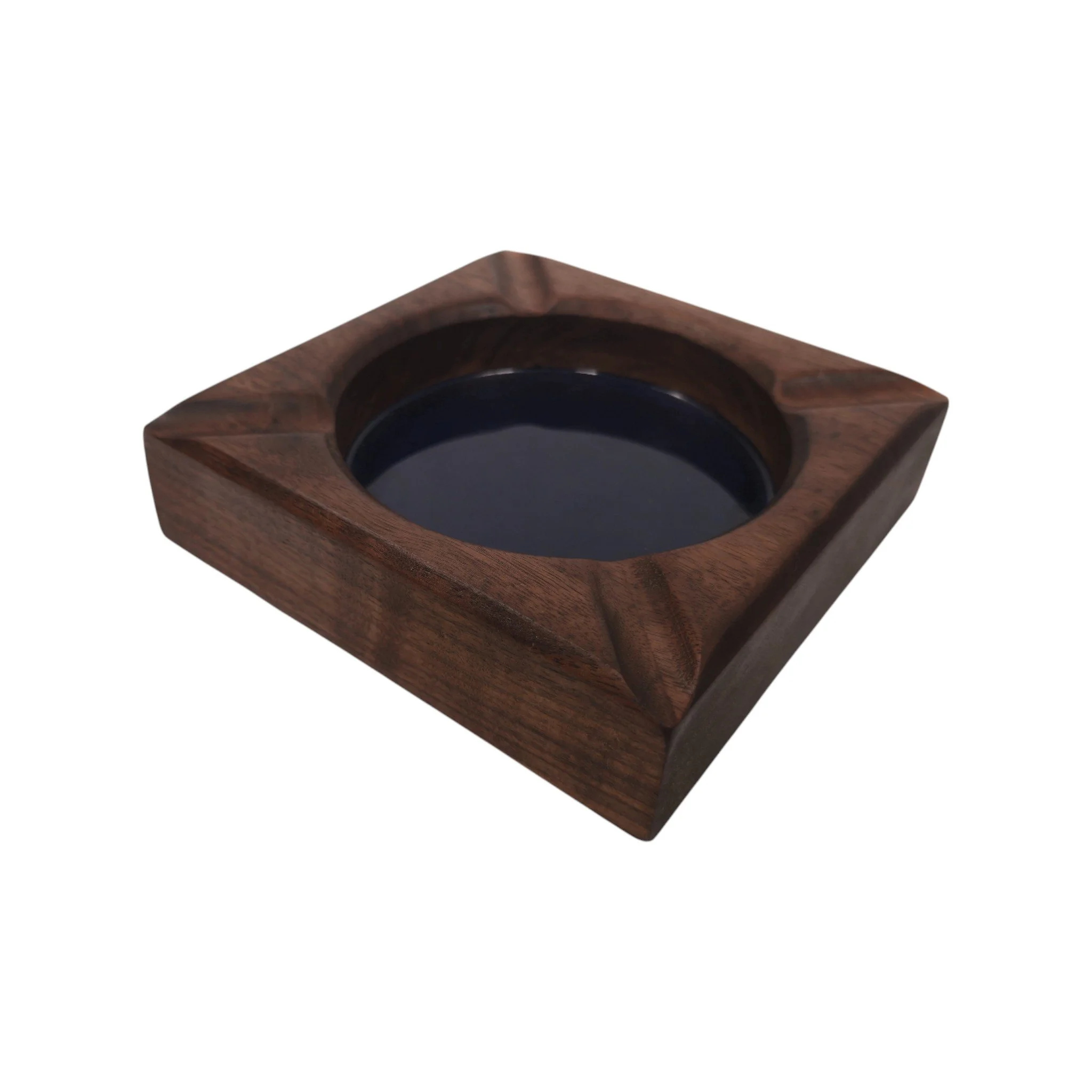 Handcrafted Walnut & Epoxy Cigar Ashtray