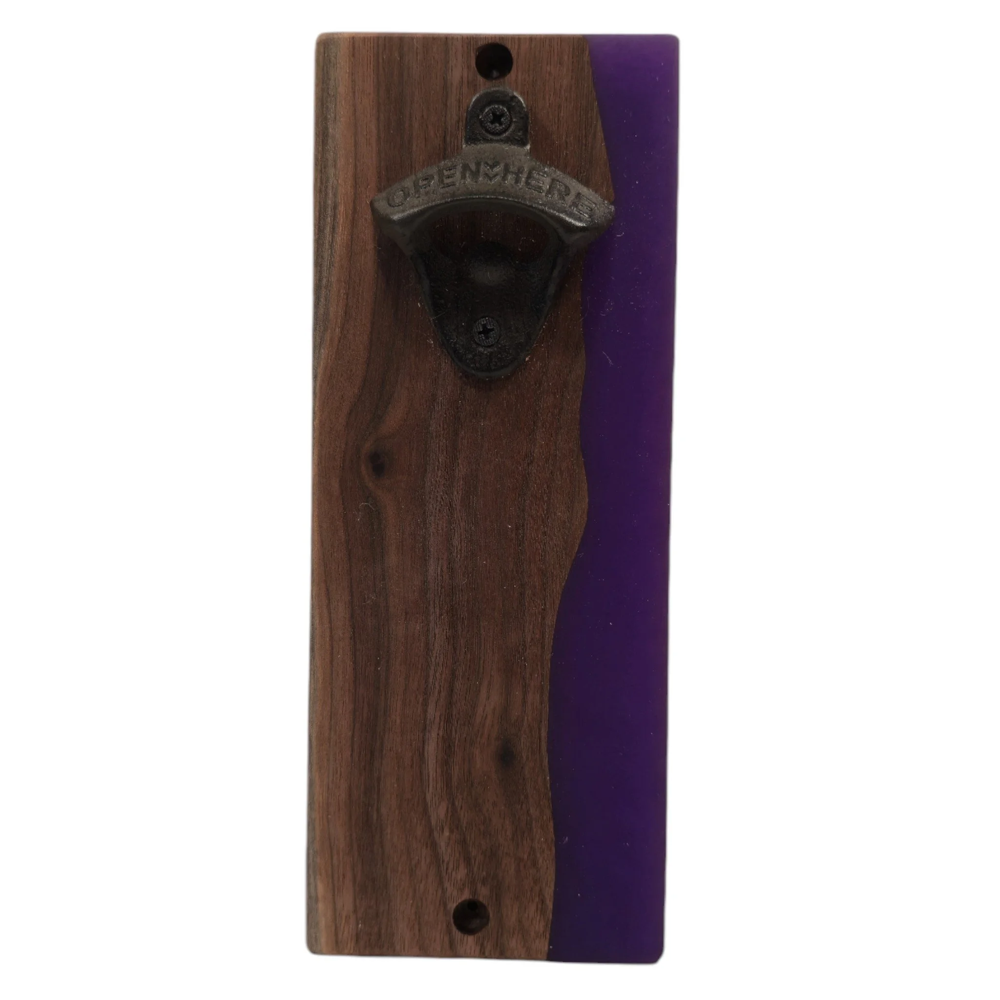 Handcrafted Wall-Mounted Bottle Opener