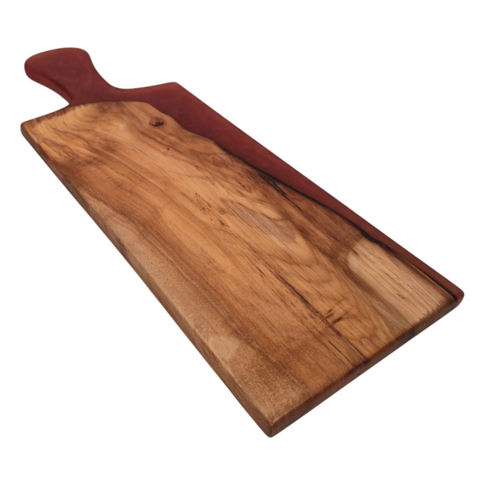 Handcrafted Charcuterie Paddle Board with Epoxy Accents
