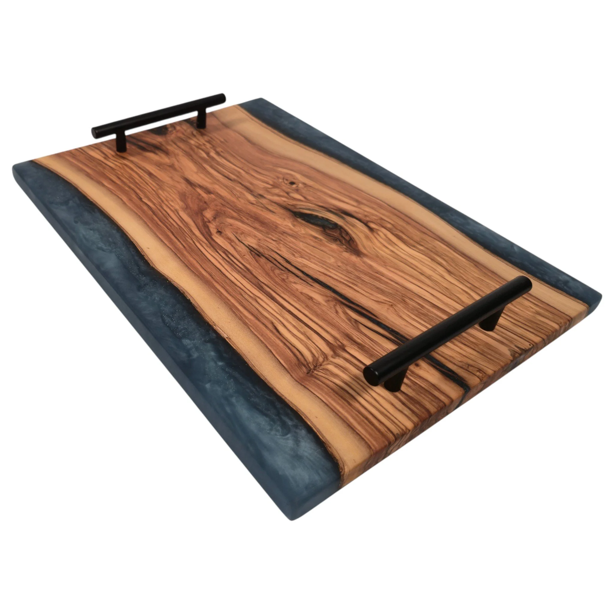 Handcrafted Charcuterie Board with Epoxy Accents