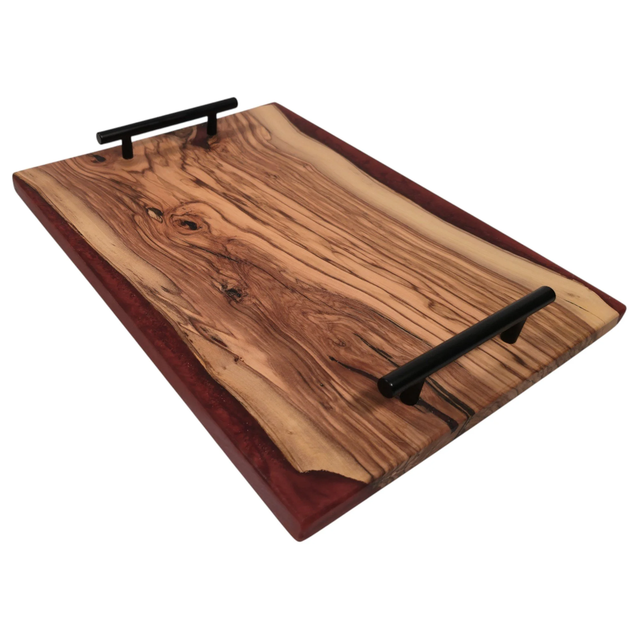 Handcrafted Charcuterie Board with Epoxy Accents