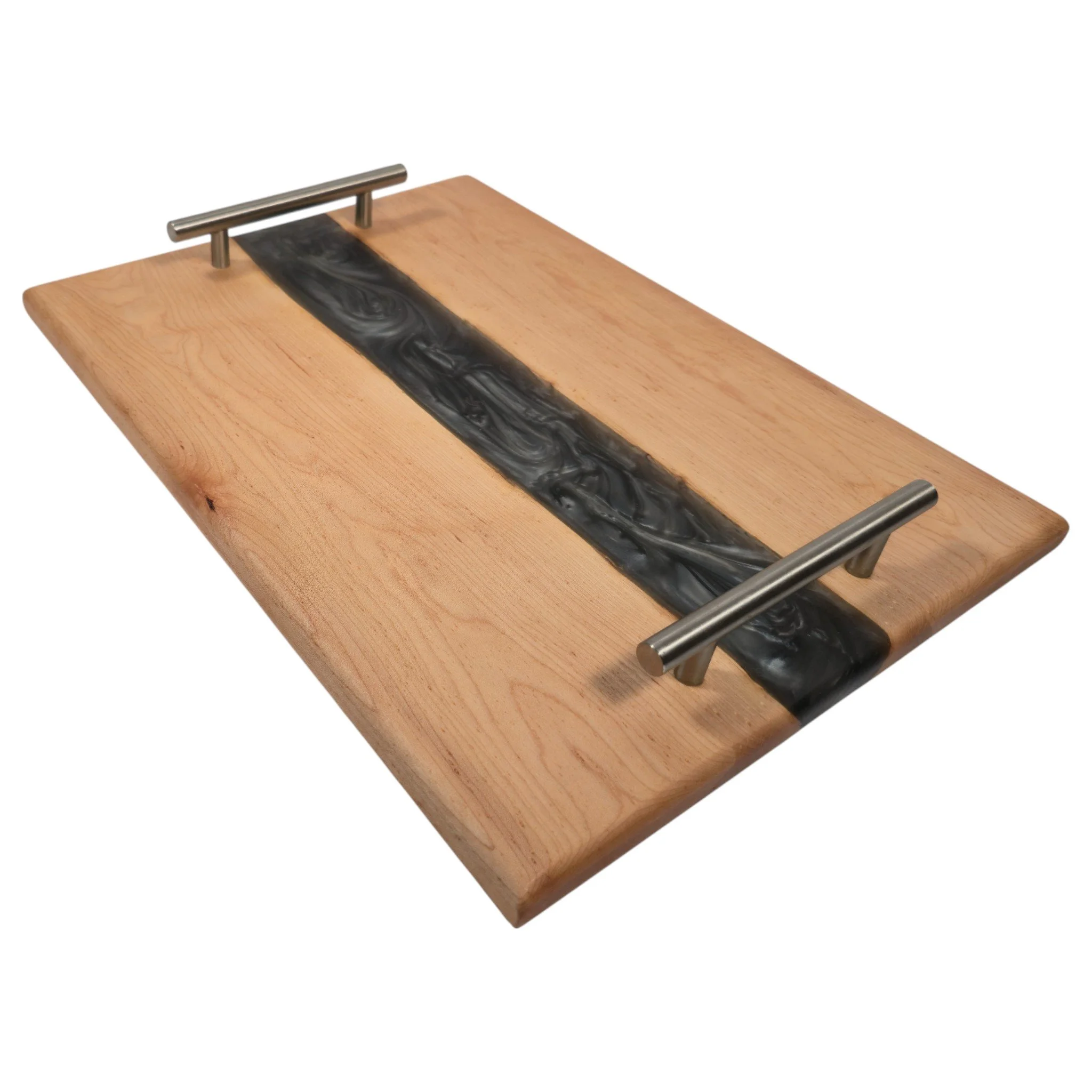 Handcrafted Charcuterie Board with Epoxy Accents