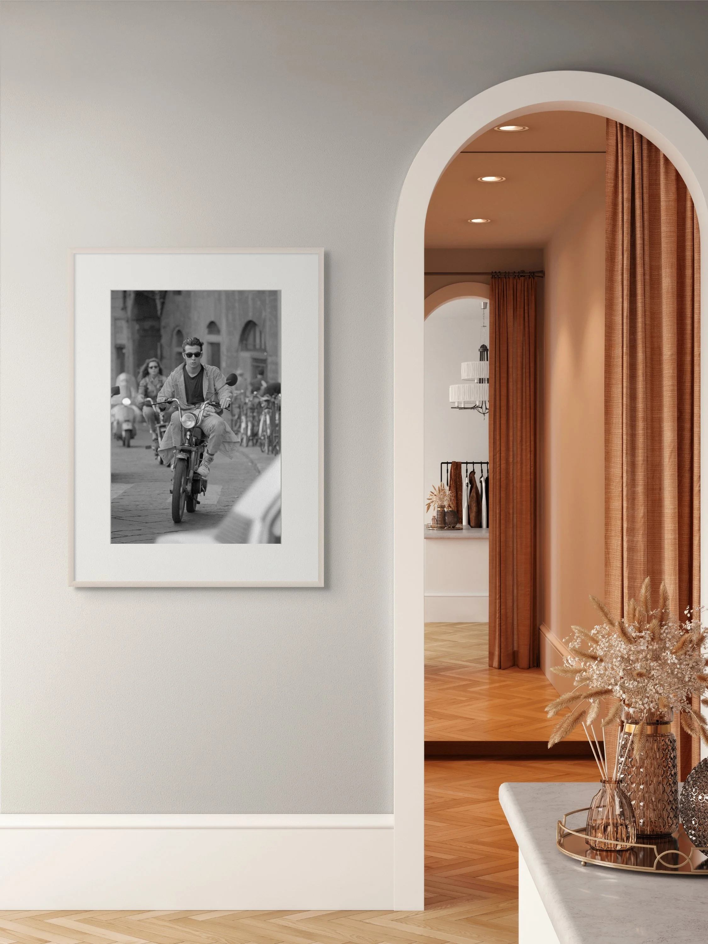 Along the Arno River, Italy, 1990