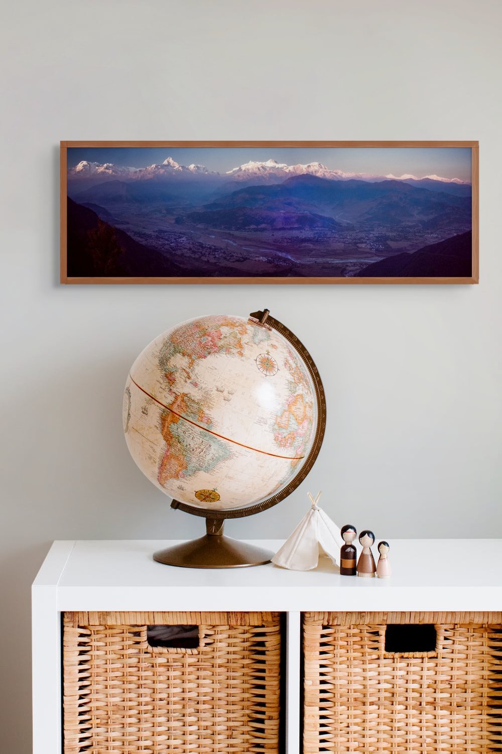 (Panorama) Himalayan Peaks, Nepal, 1994