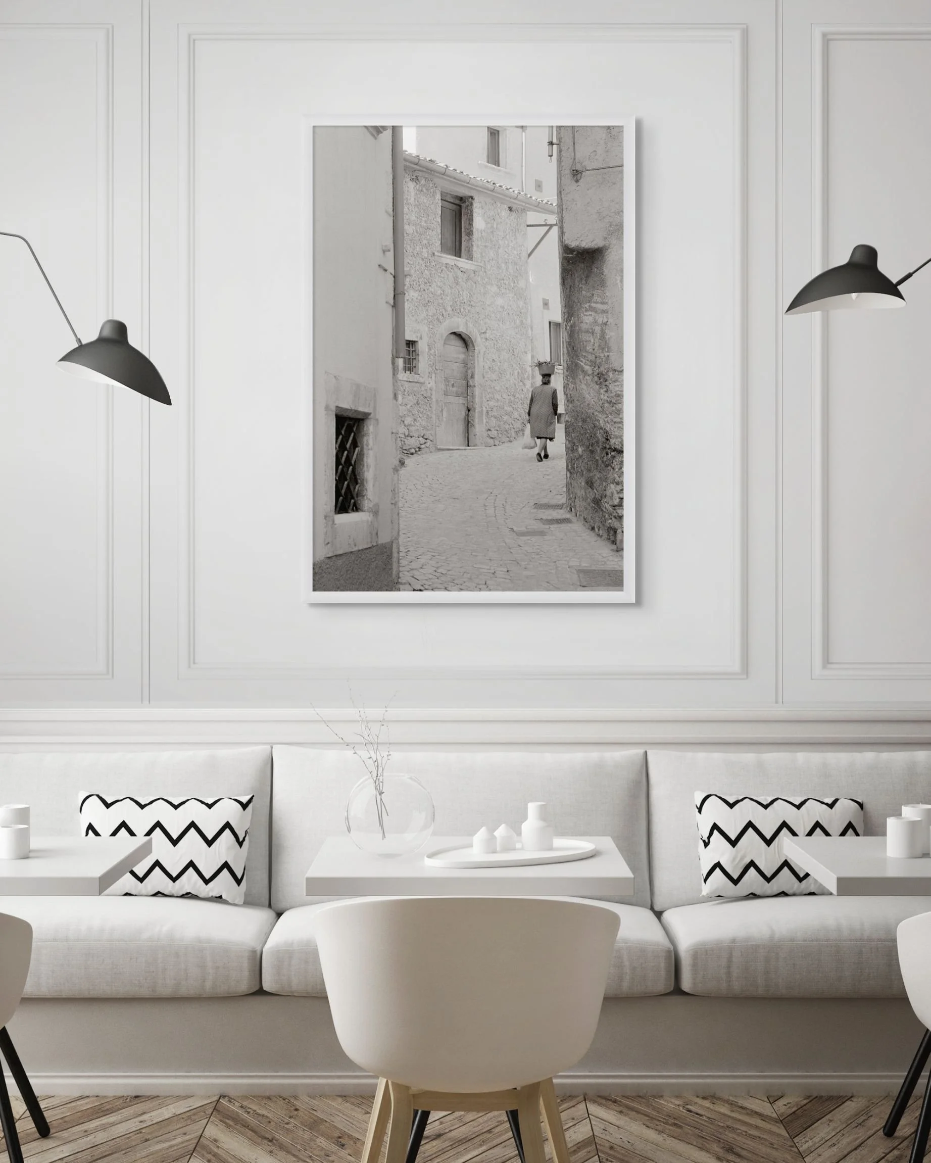 Tuscan Hill Town, 1990