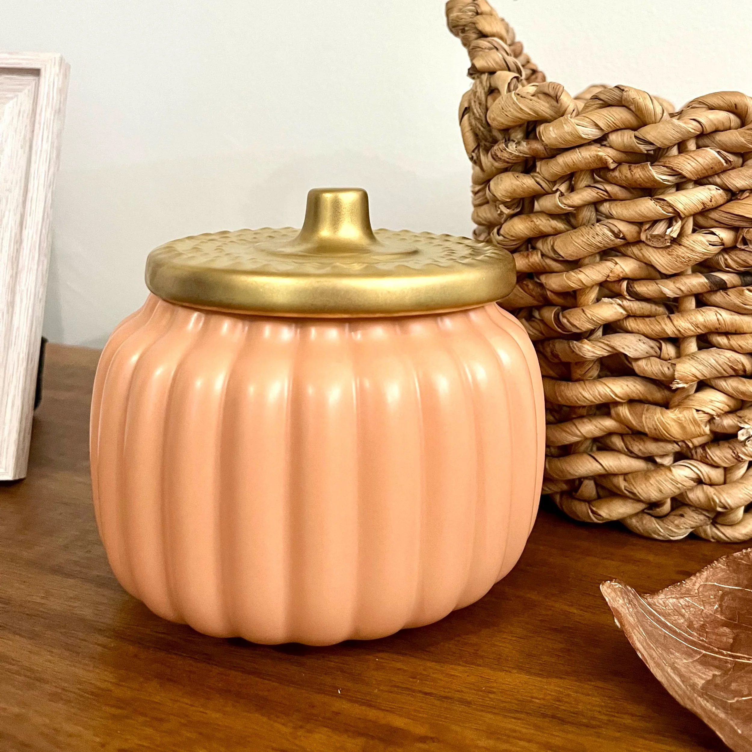 Jumbo Ceramic Pumpkin Candle- 3 wick-16 oz