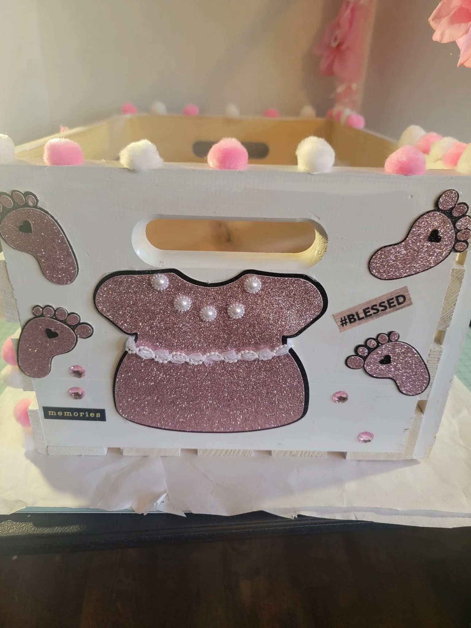 Baby Shower Crate Closet