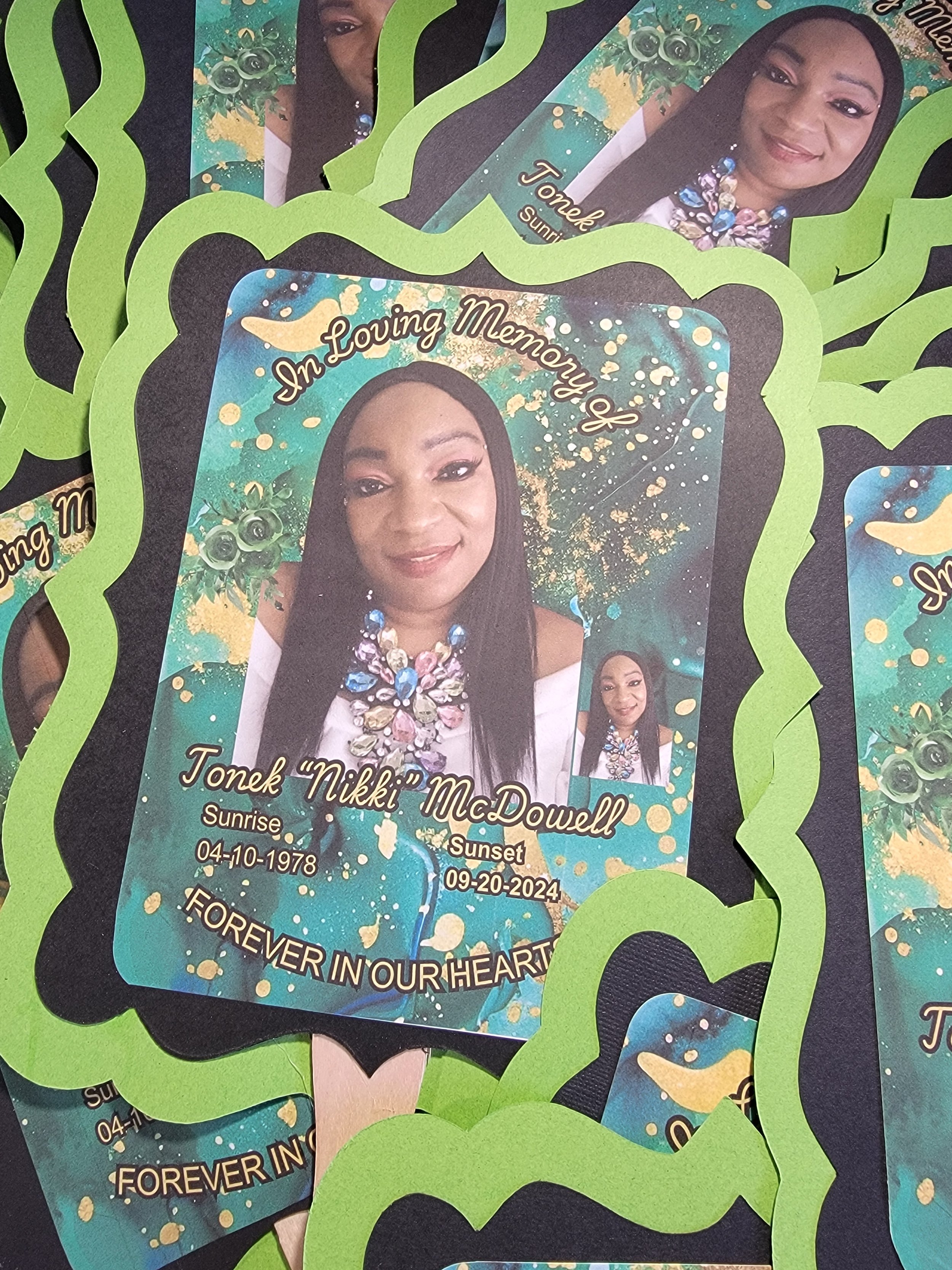 Custom Memorial hand fans