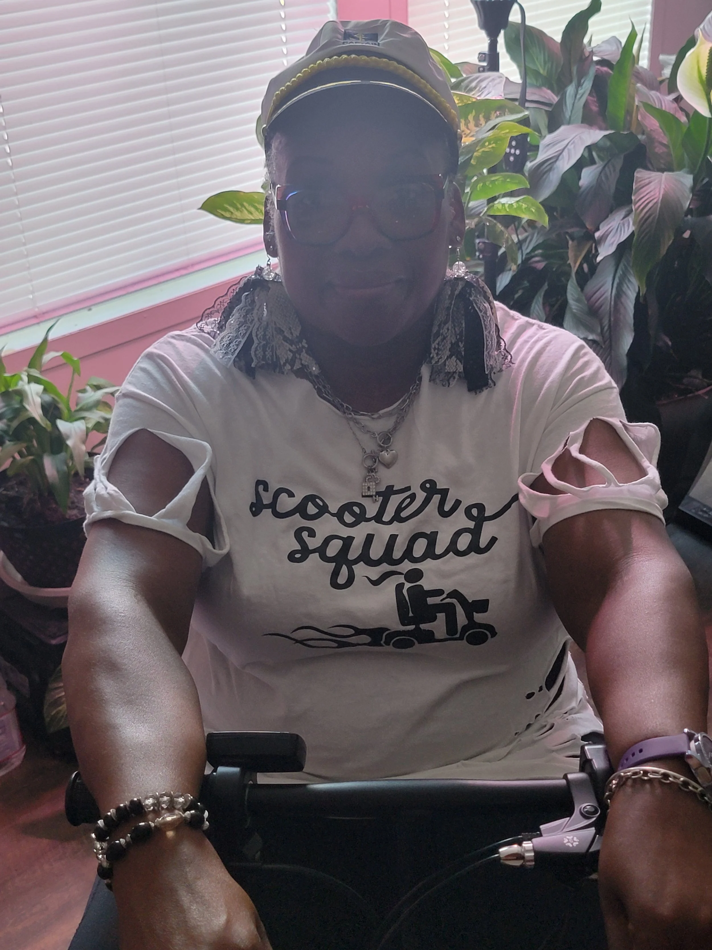 Black and White Scooter Squad Tshirt