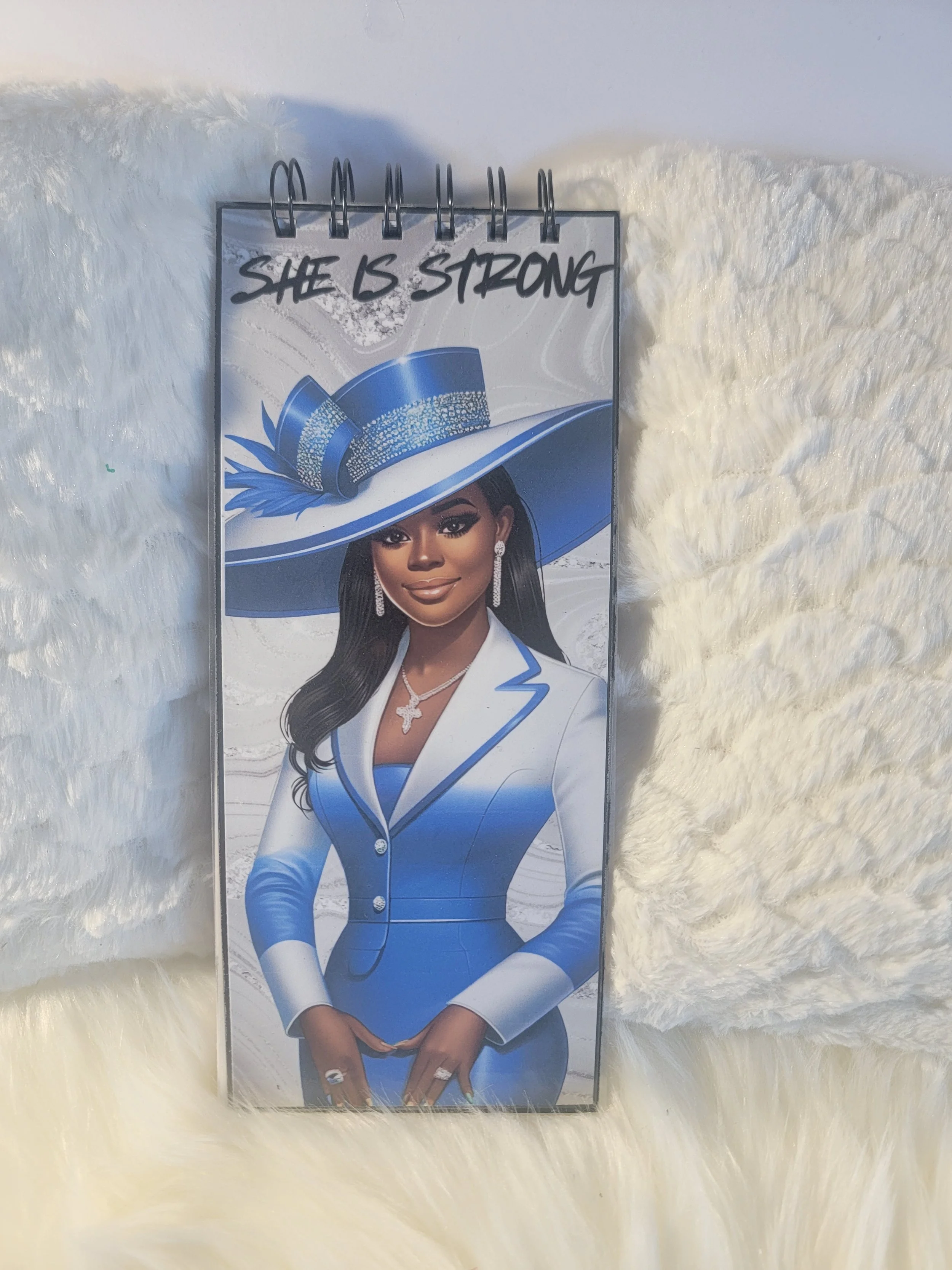 Notepad Royal blue She is Strong.jpg