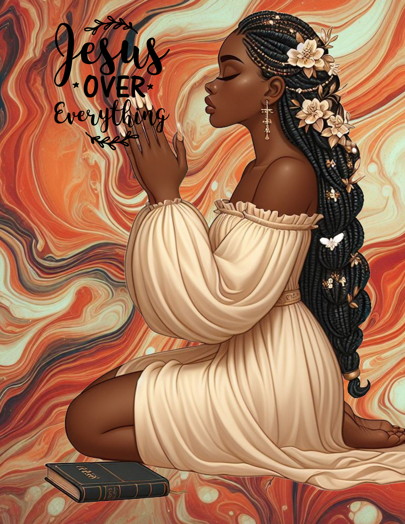 "Jesus Over Everything" 8x11 Faith Journal