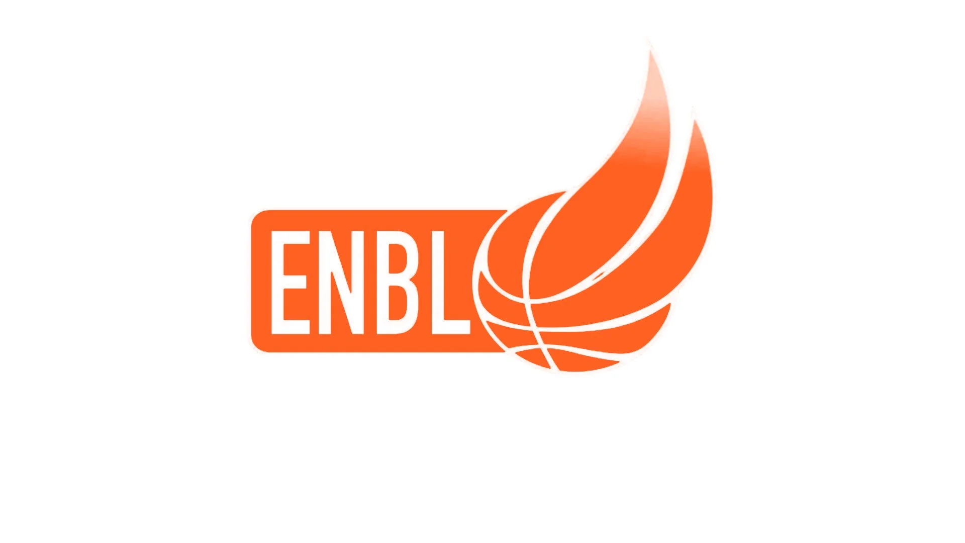 Ortsschild mit der Aufschrift ENBL und einer stilisierten orangefarbenen Flamme. ENBL Logo