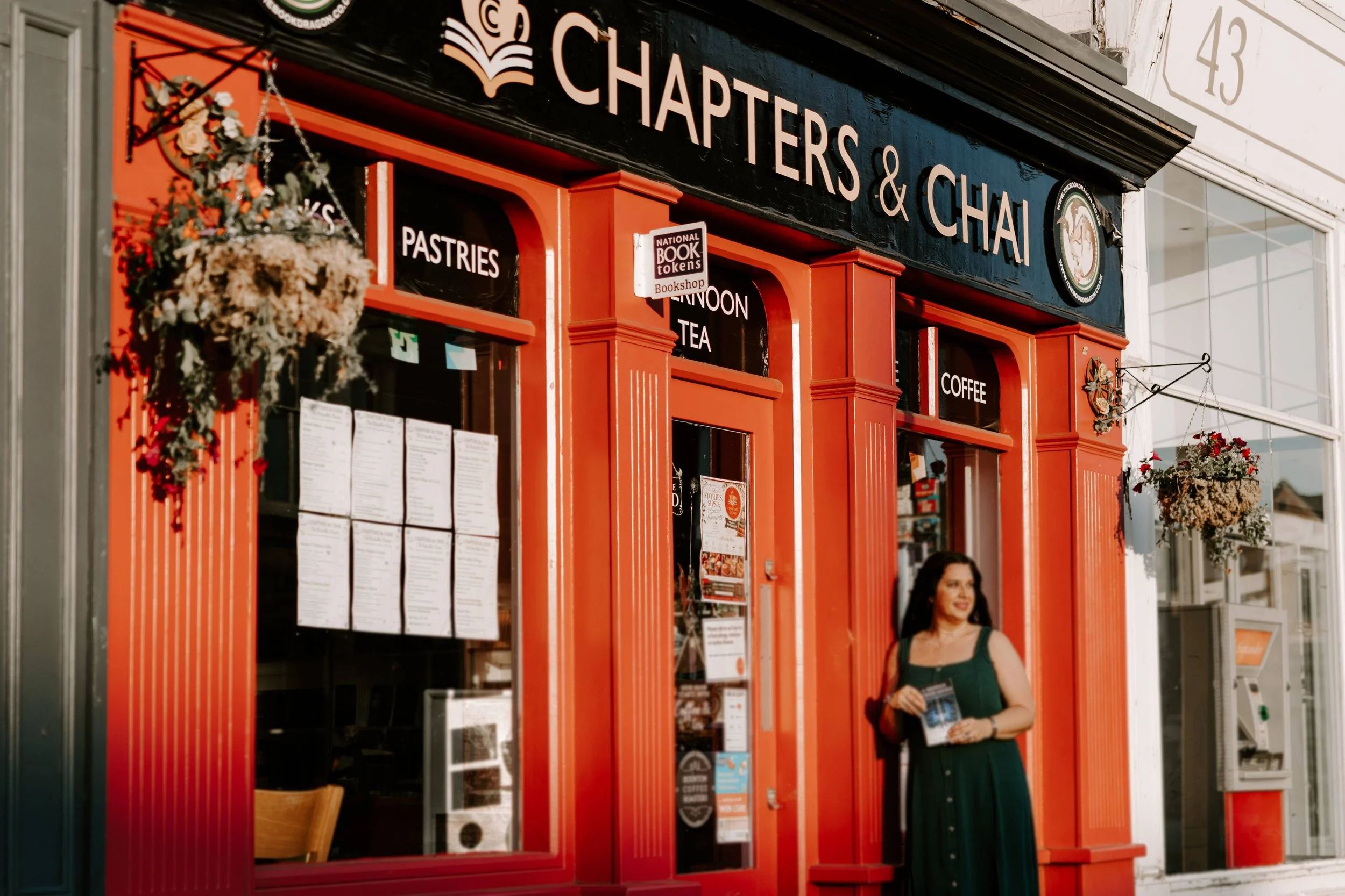The Book signing event for A Bridge Across Minds at Chapter and Chai, Stockton-on-Tees