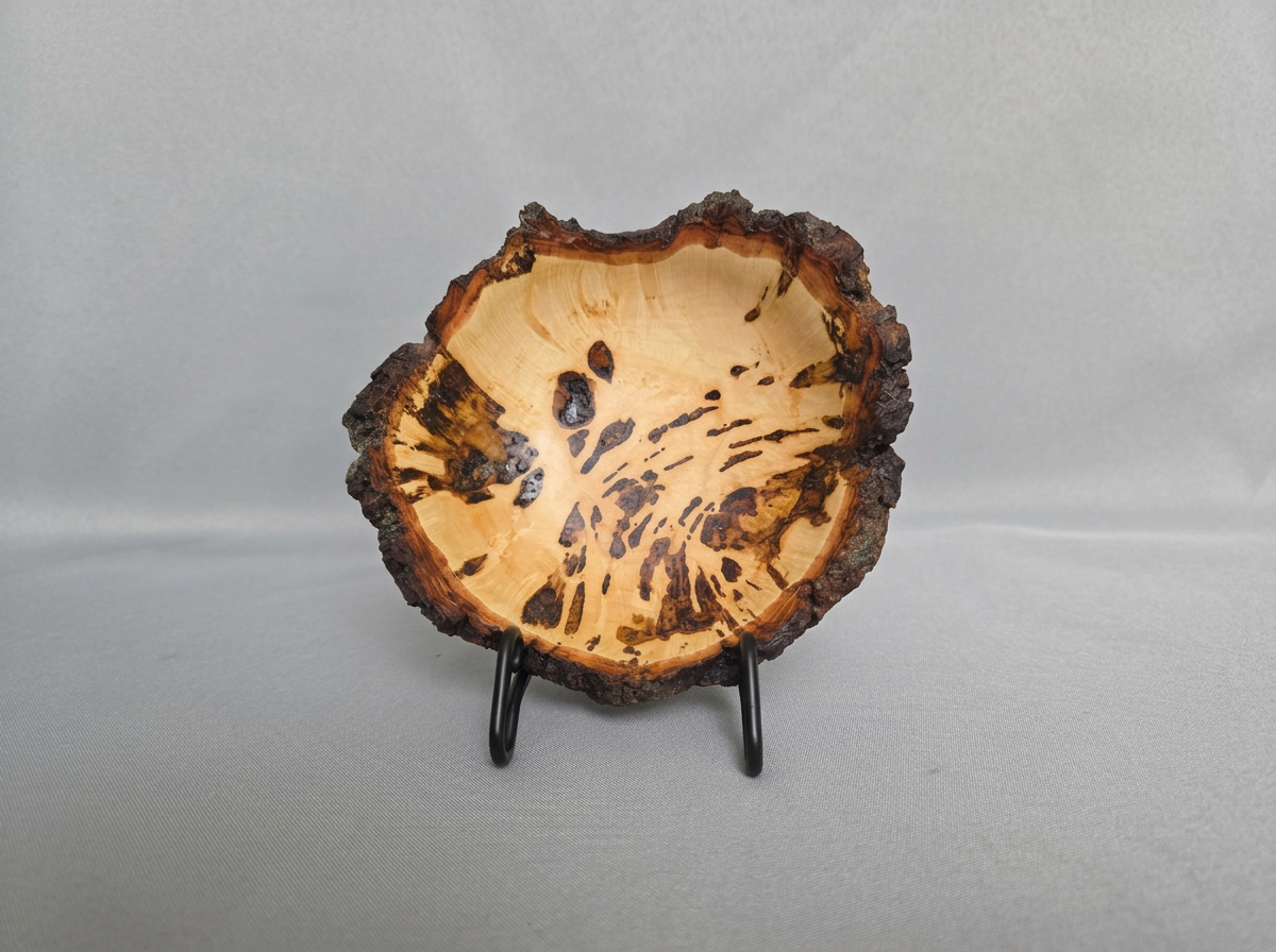 Live Edge Maple Burl Bowl