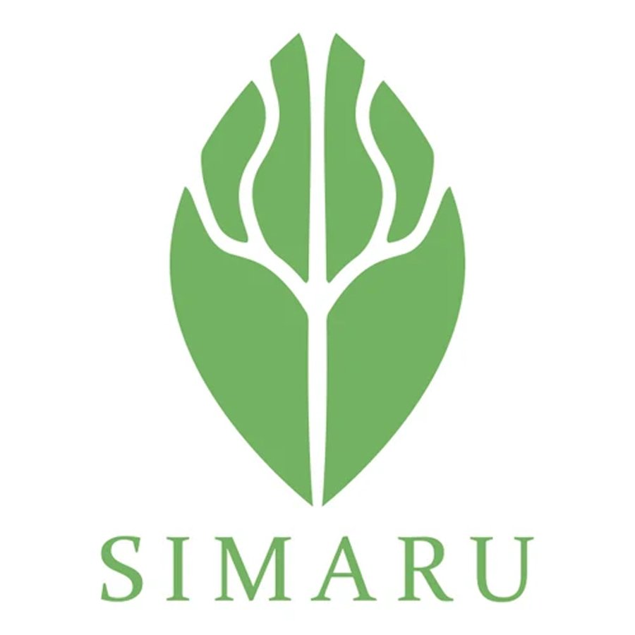 Grünes Logo mit stilisiertem Baum und dem Schriftzug 'Simarü' darunter.