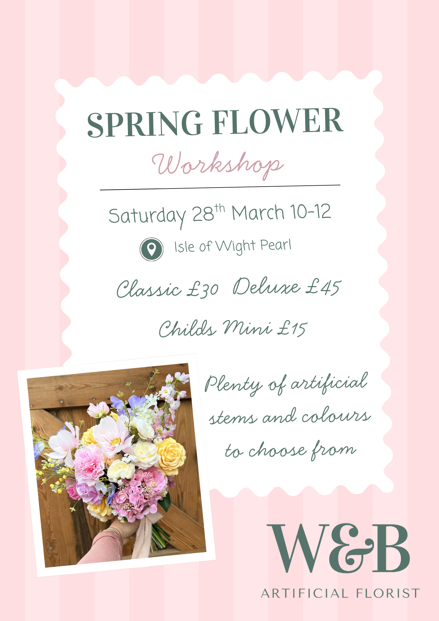 Pink Green Playful Flower Arrangement Workshop Flyer.png