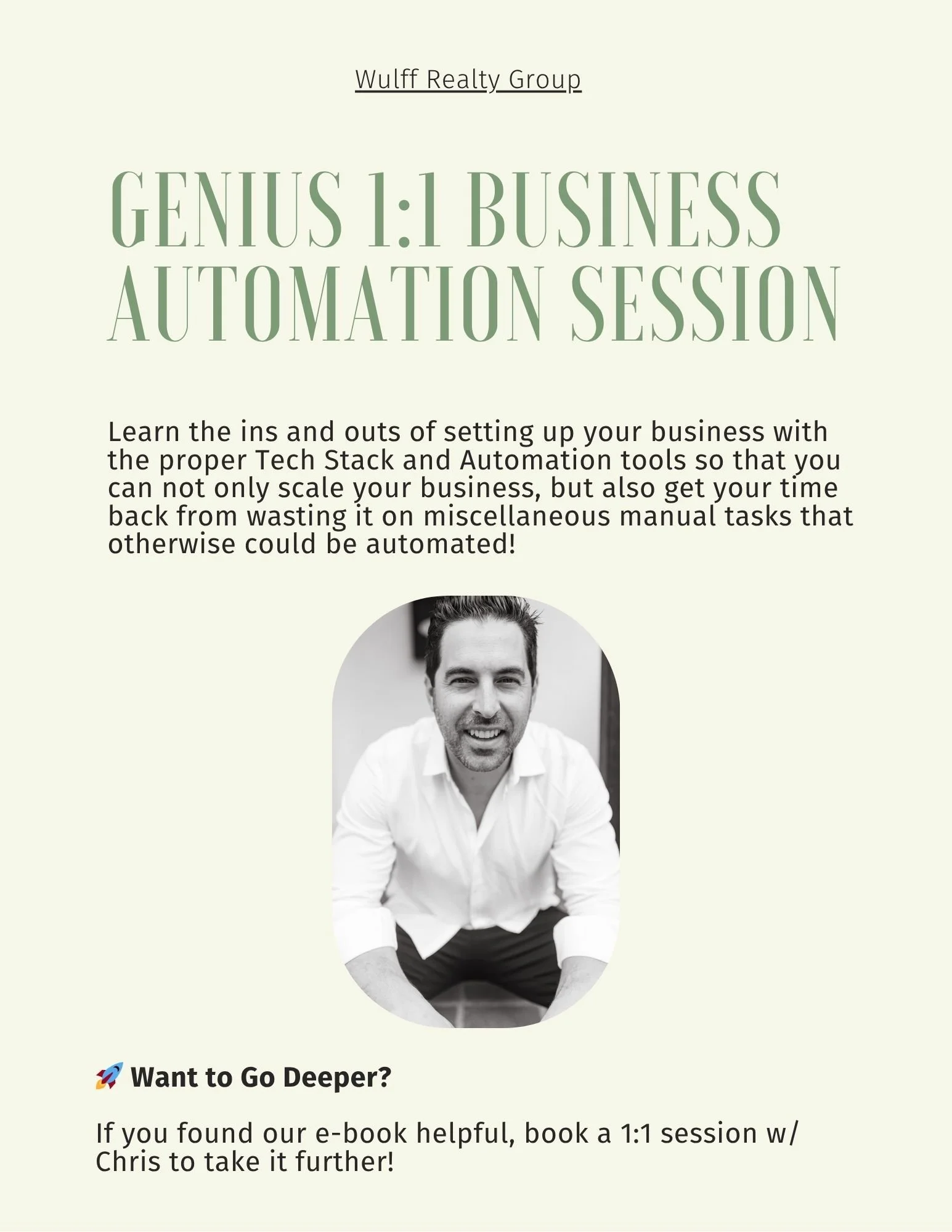Genius 1:1 Business Automation Session