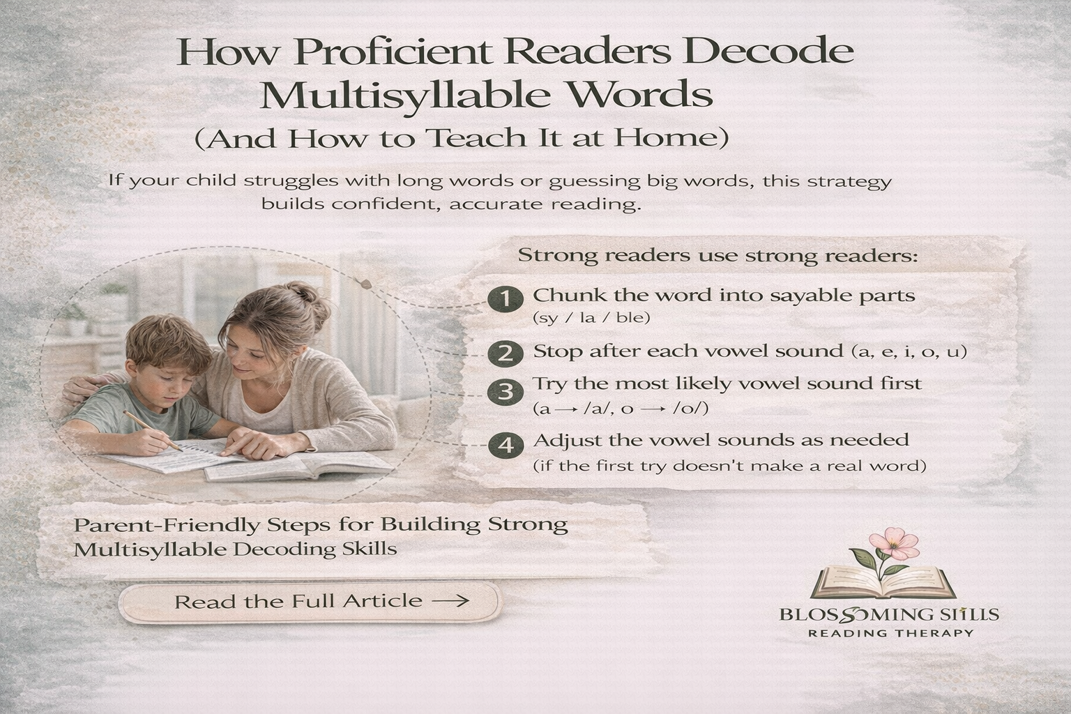 How Proficient Readers Decode Multisyllable Words (And How to Teach It at Home)