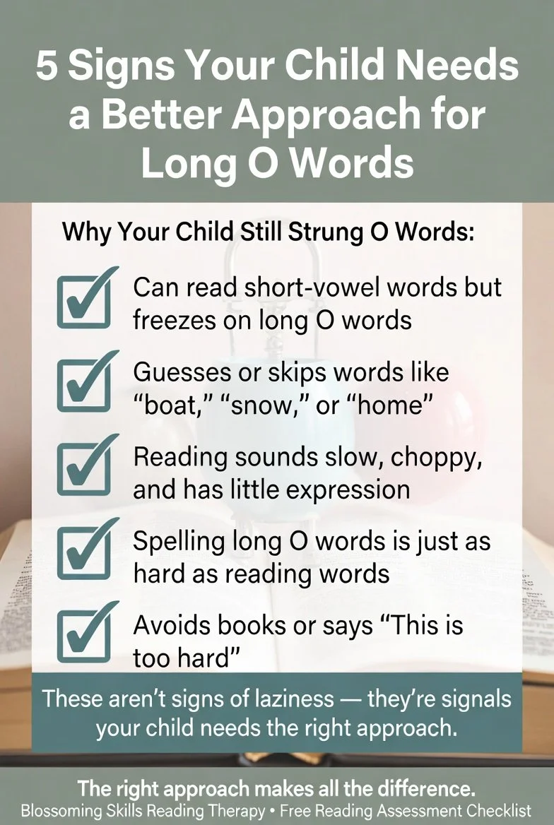 Why Your Child Still Struggles with Long O Words (The Fluency Fix)