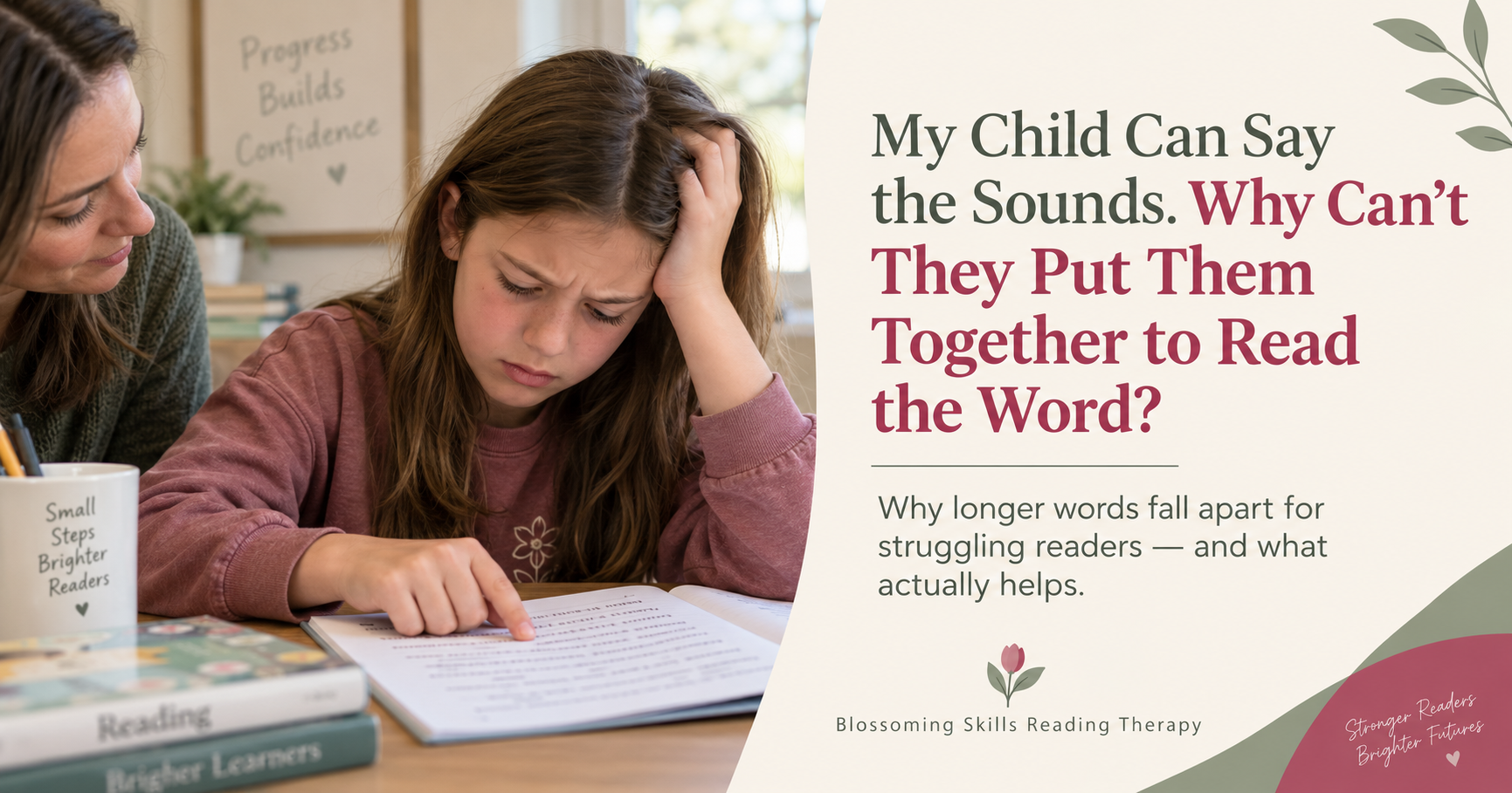 My Child Knows the Letter Sounds. Why Can’t They Put the Sounds Together to Form a Word?
