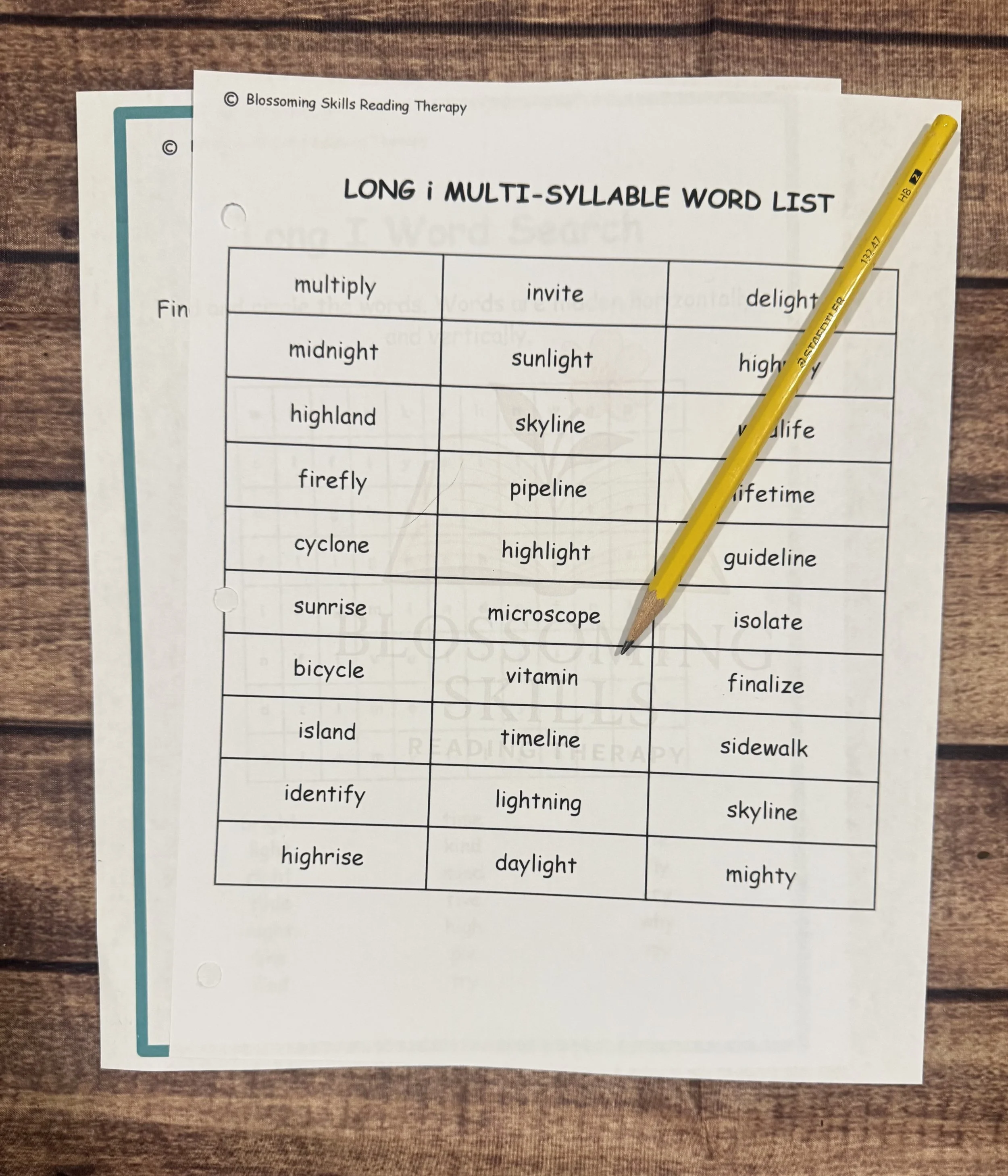 Long I Word Mapping System | Fluency & Multi-Syllable Reading Intervention (Not a Worksheet Pack)