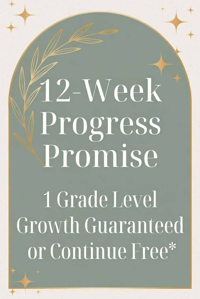 12-Week Progress Promise – Guaranteed reading growth for struggling readers and dyslexia – Blossoming Skills Therapy