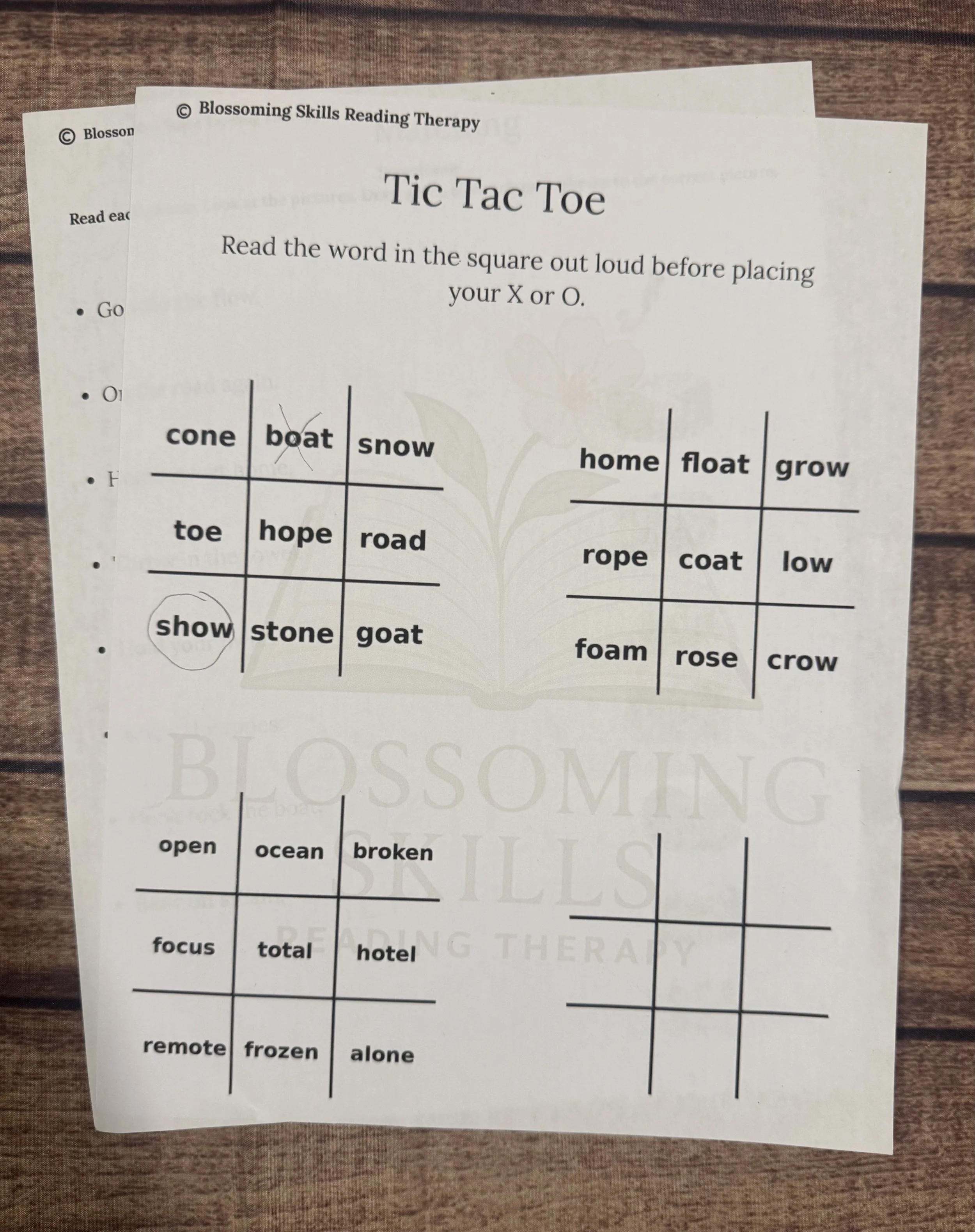 Long Vowel Fluency Intervention | Word Mapping Tic Tac Toe (Build Automatic Reading & Confidence Fast)