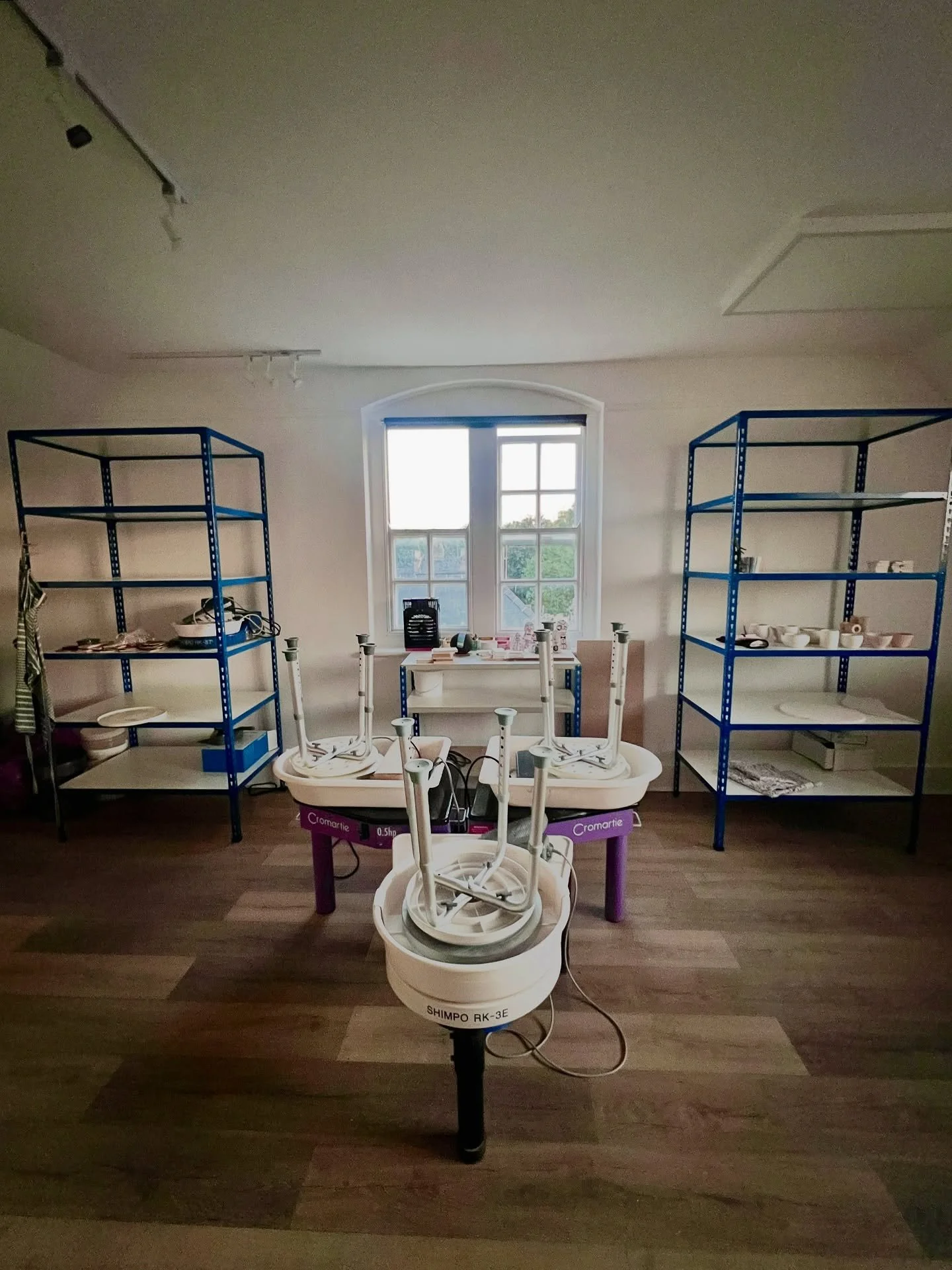 Applications available now. Please DM or email MoonCityCeramics@gmail.com

Full ceramic studio: wheels, kiln, dedicated glaze table, work table, dedicated shelf, kitchenette and more. 

#pottery #potterystudio #ceramics #ceramicstudio #oxford #oxford