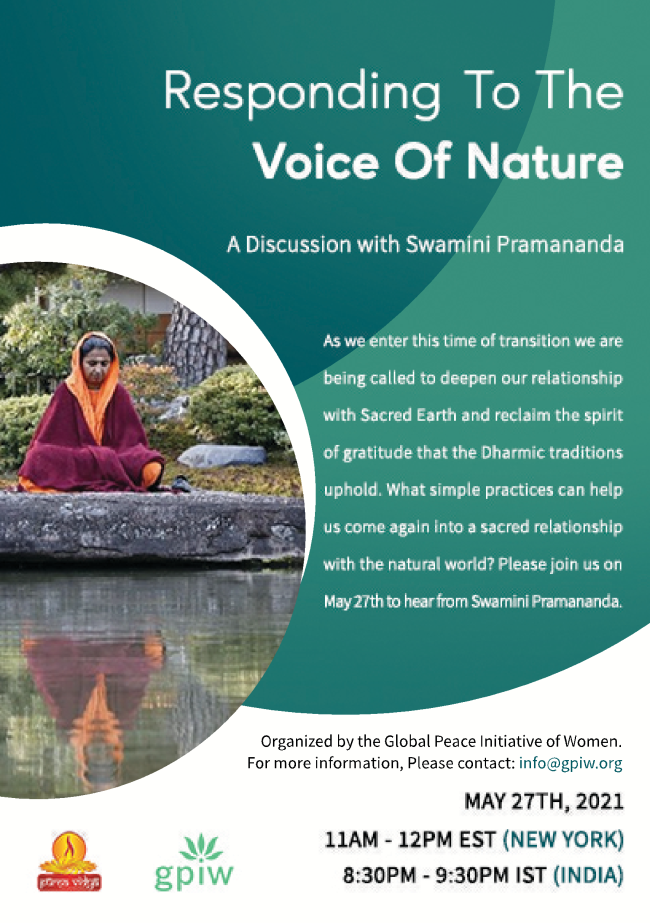 Responding to the Voice of Nature with Swamini Pramananda