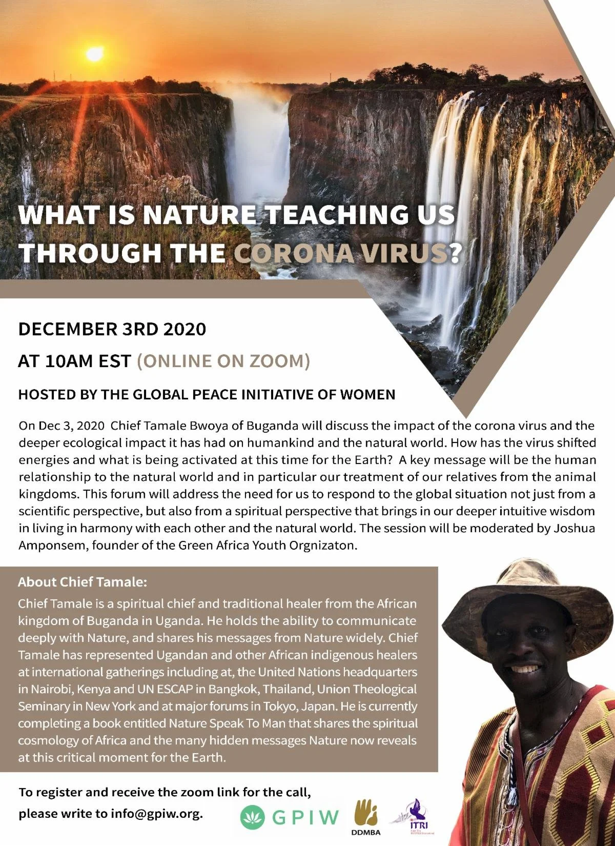 Special LIVE Event with Chief Tamale Bwoya, Uganda