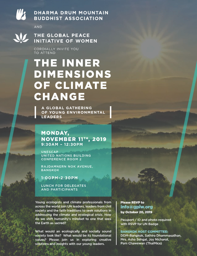 Inner Dimensions of Climate Change - Event in Bangkok