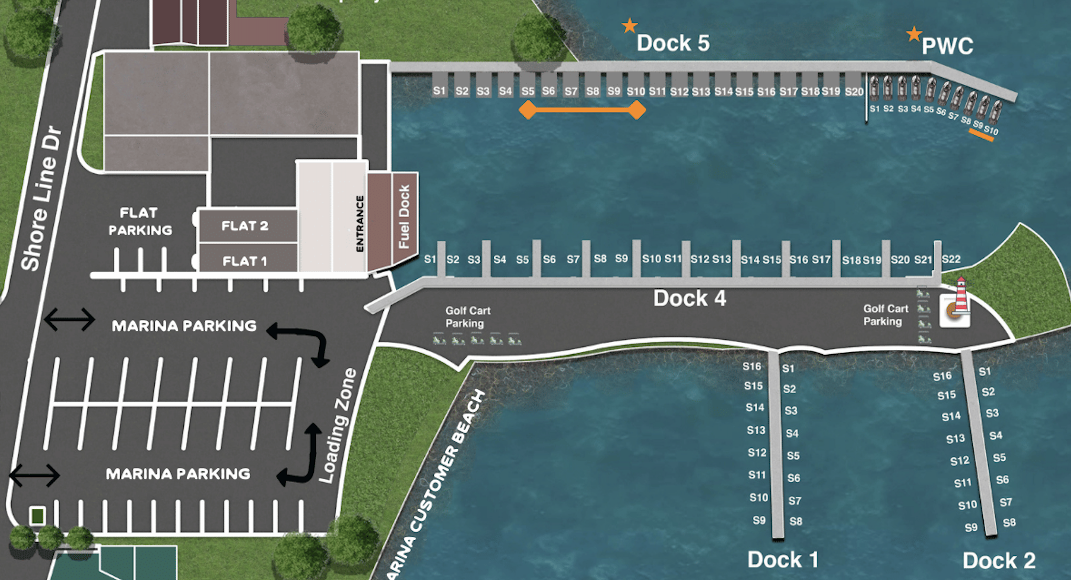 Dock Slip rental at Good Days Marina