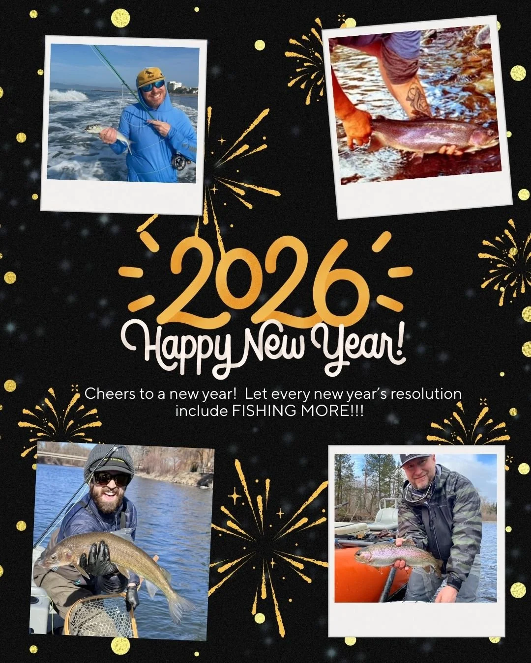 Happy New Years to all!  We are looking forward to 2026 where we will be fishing more, making more friends, and helping more of our clients fulfill their fly fishing dreams.  Improve your cast, catch more fish, and/or come with us on on some of our f