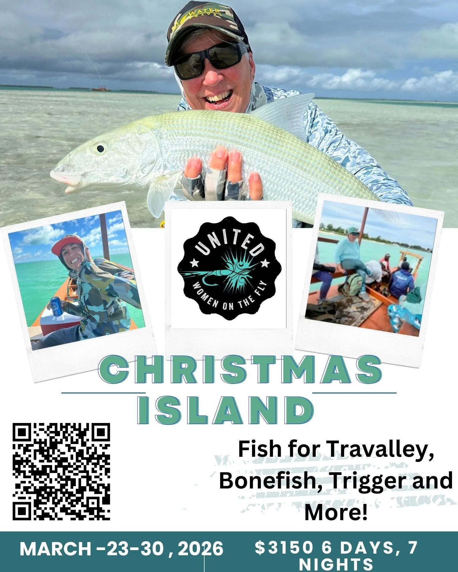 A few spots are still open for our 2nd week on Christmas Island March 23-30th, 2026.  Come join us for this epic adventure.  This tropical fly fishing trip is billed as one of the most affordable salt water trips available! 

For questions, please ca