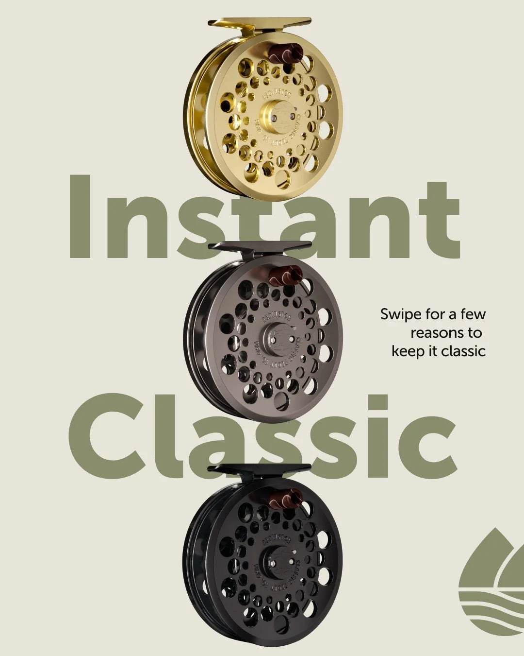 Real talk: you don&rsquo;t need a tarpon-stopping drag system to catch a 14-inch brown trout.
CLASSIC TROUT reel keeps it simple &mdash; adjustable double-clicker, machined aluminum, and a high-decibel click that lets your buddy downstream know you&r