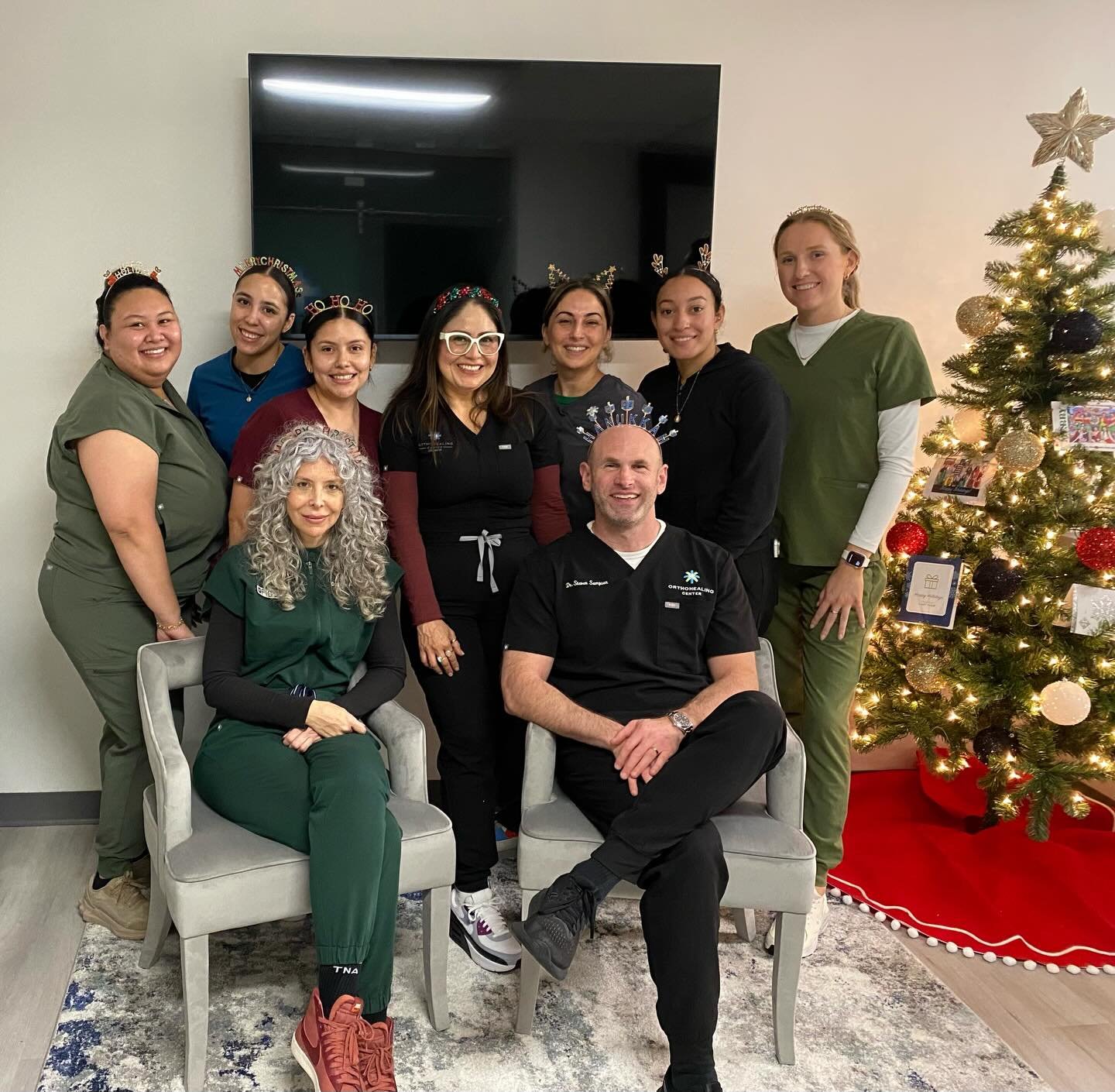 So much holiday spirit at the OHC holiday potluck today! 🎄🕎🎁 We broke bread, shared our favorite dishes and traditions, and spent meaningful time together. Happy holidays from the best team in regenerative and sports medicine. 

May your holidays 