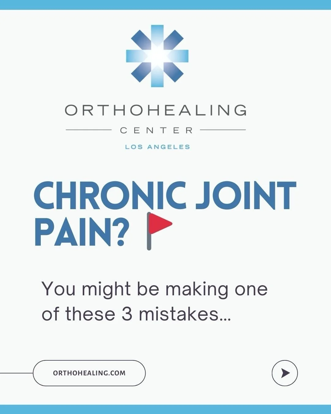 Chronic joint pain isn&rsquo;t something you need to live with. 

Too many people:
&bull; Wait until it&rsquo;s unbearable
&bull; Chase temporary pain relief
&bull; Or jump straight to surgery

But pain is a signal &mdash; not the whole story. The re