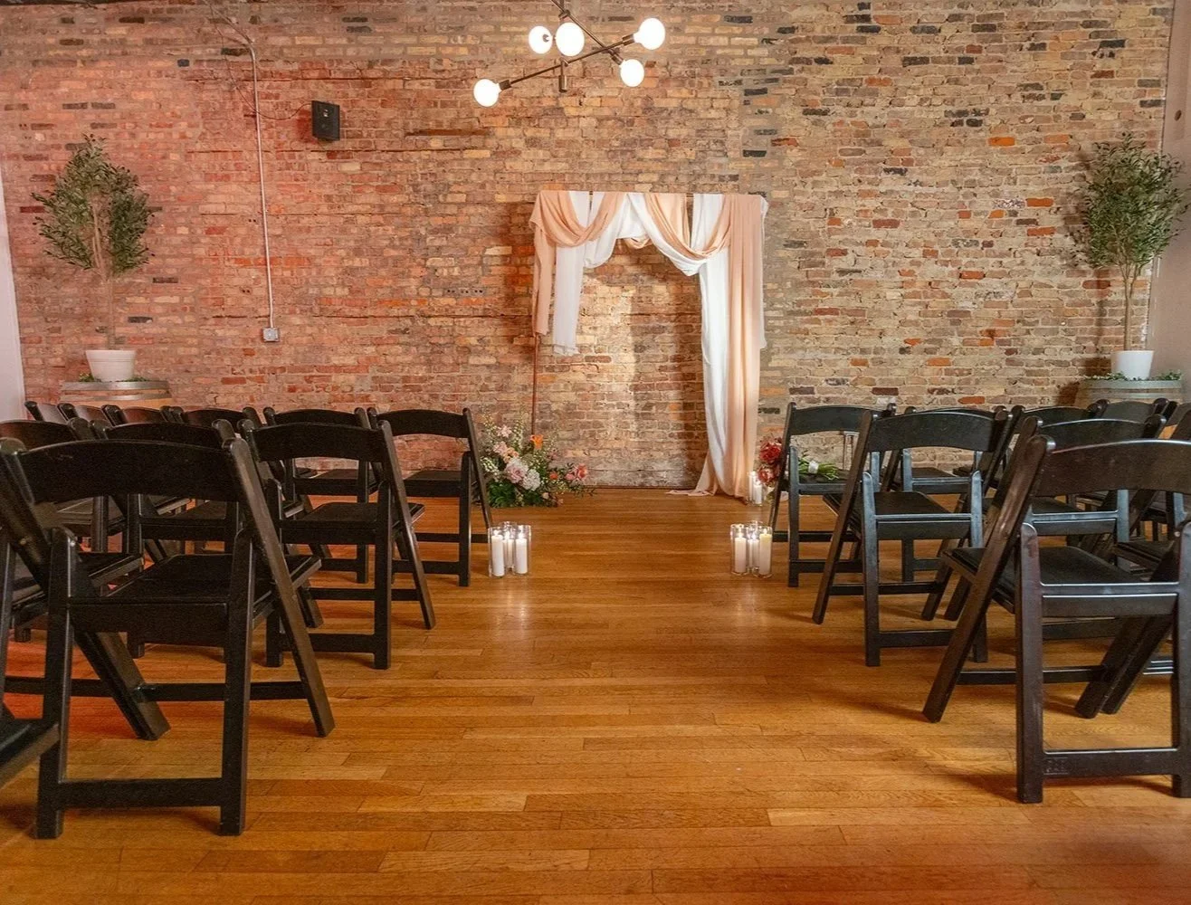 Ceremony in The Loft at Tethered Events in Chicago