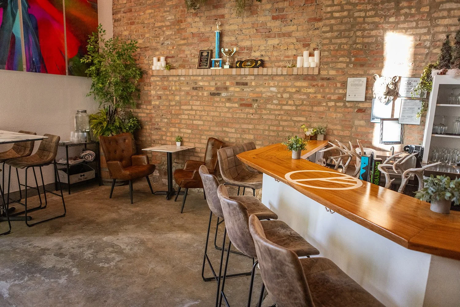 ground floor tasting room at Tethered Events